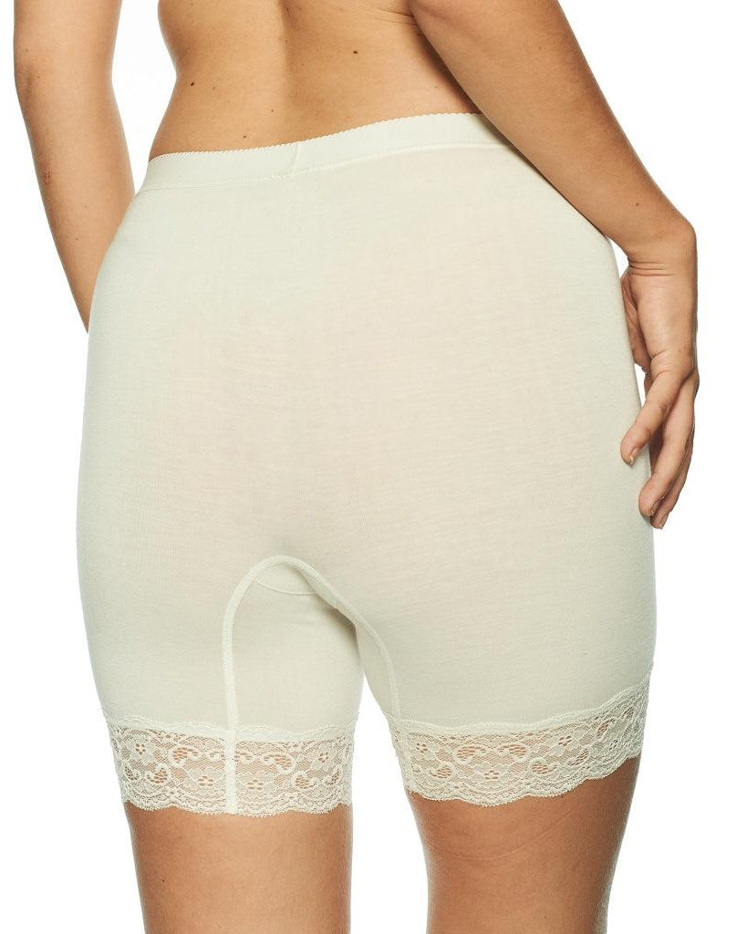 Lady Avenue Shortstrosor Bamboo Lace Off White - Härliga Under