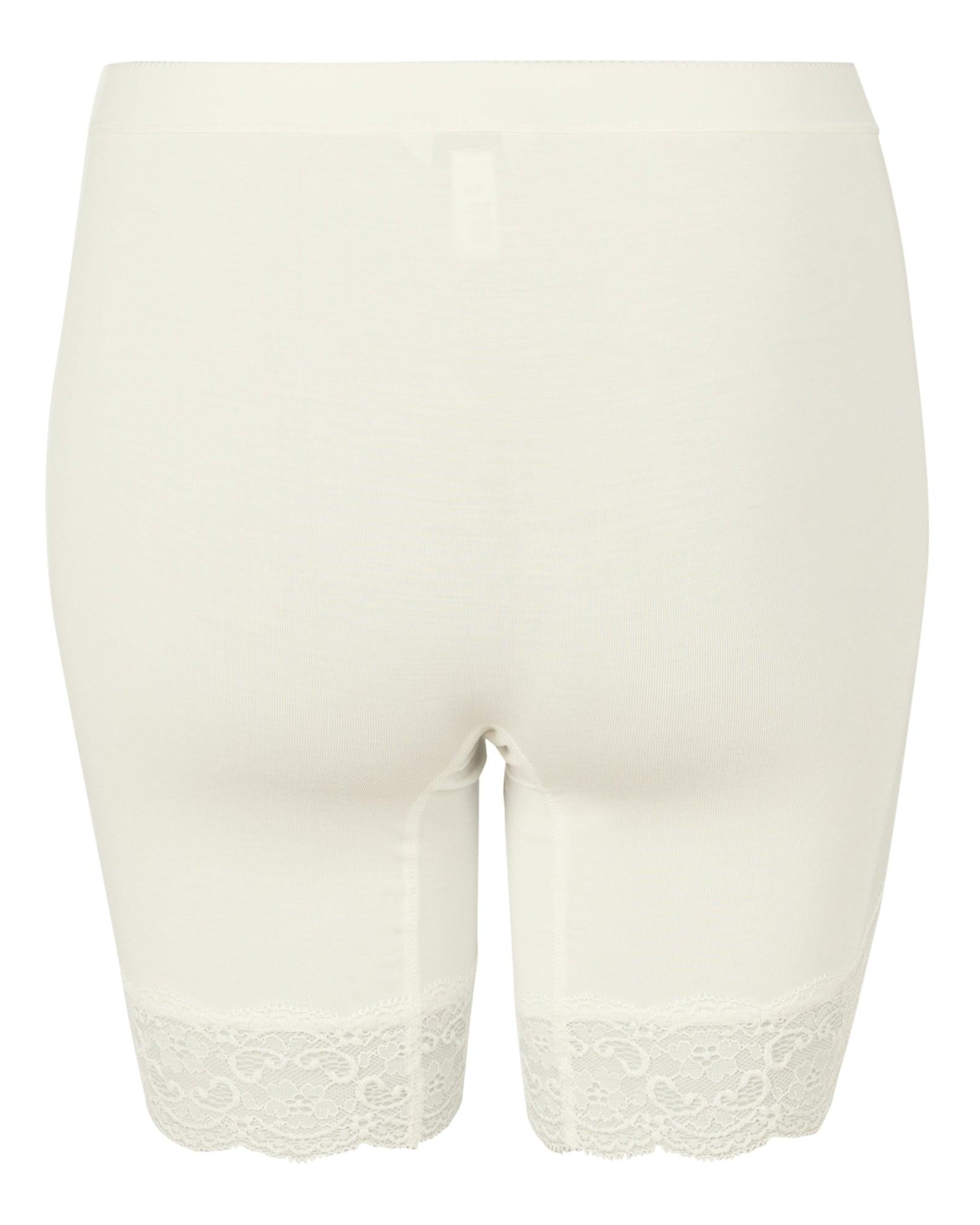 Lady Avenue Shortstrosor Bamboo Lace Off White - Härliga Under