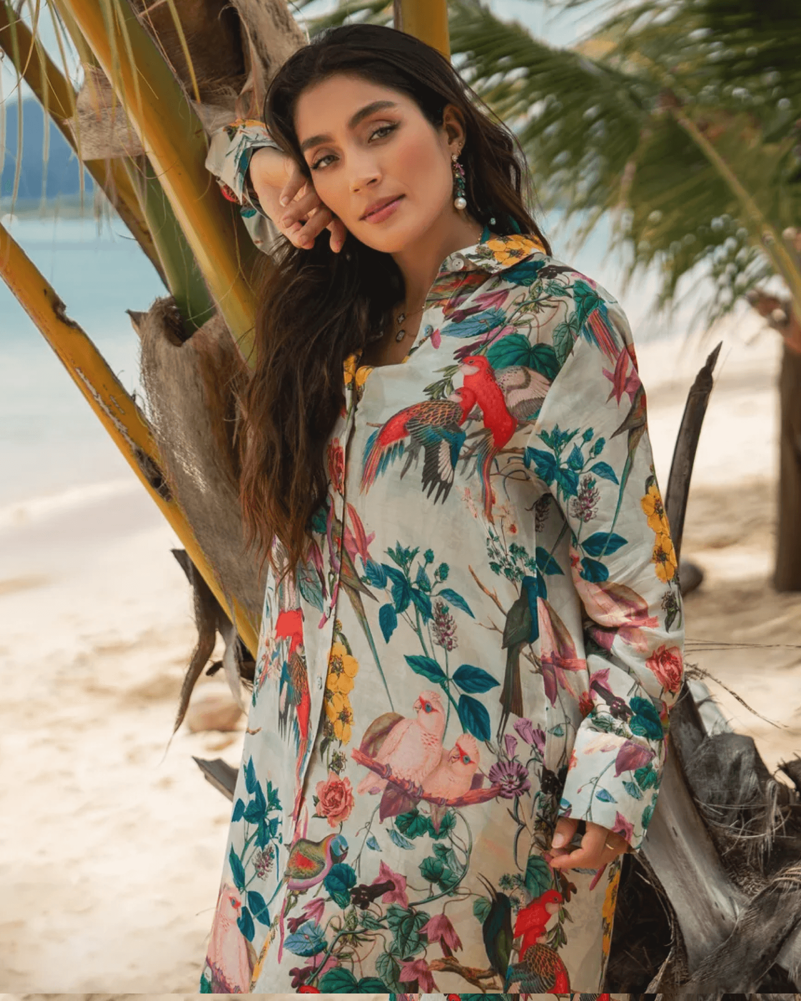 Kaanda Shirt Dress Humming Bird - Härliga Under
