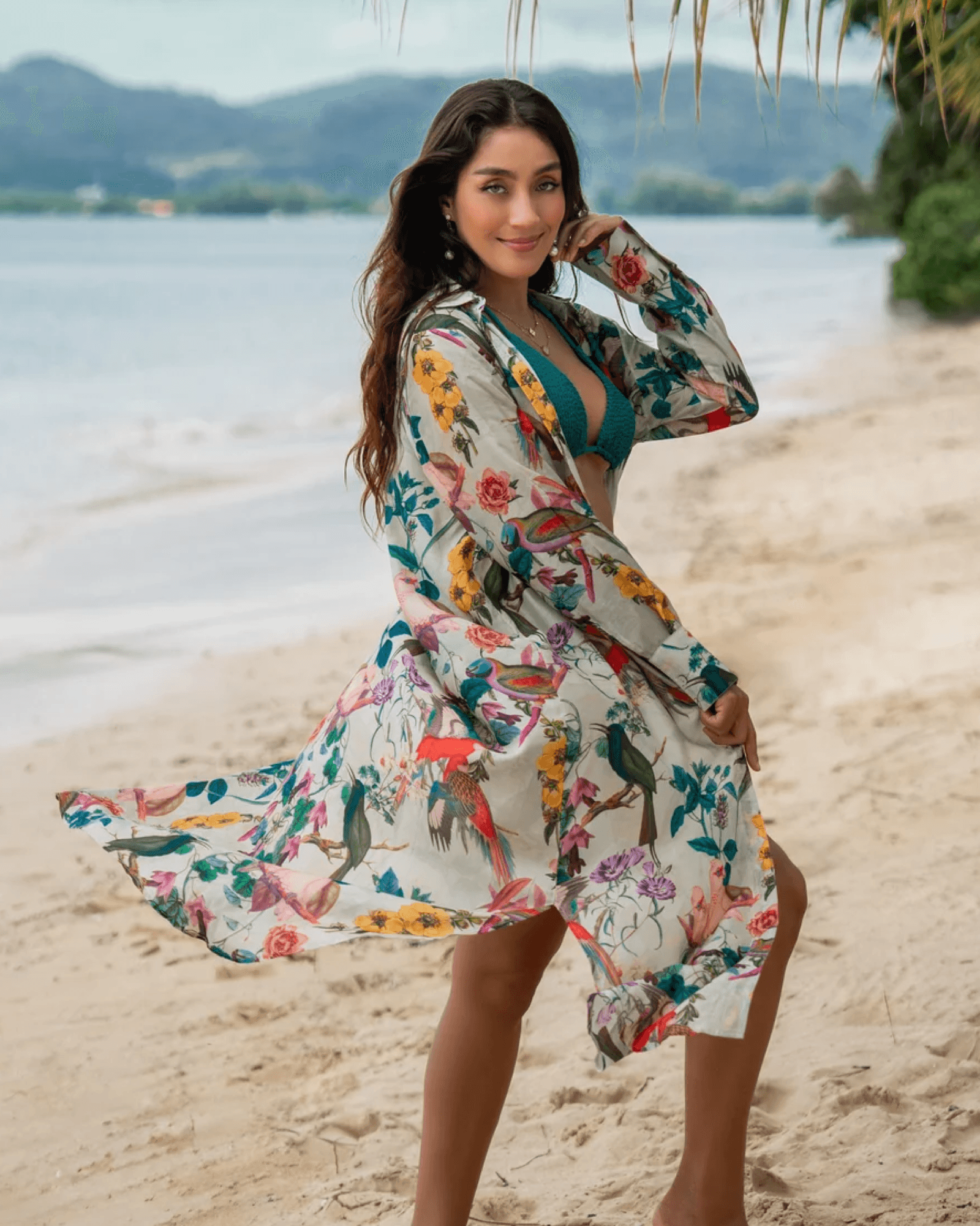 Kaanda Shirt Dress Humming Bird - Härliga Under