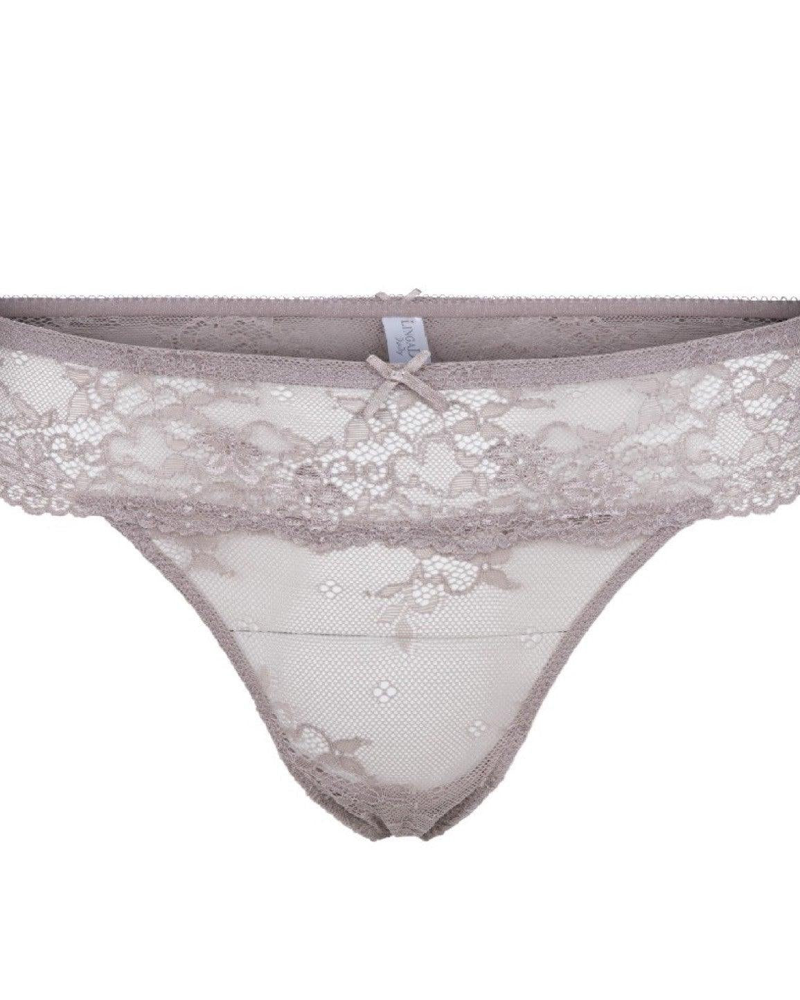 Lingadore Spets String Taupe - Härliga Under