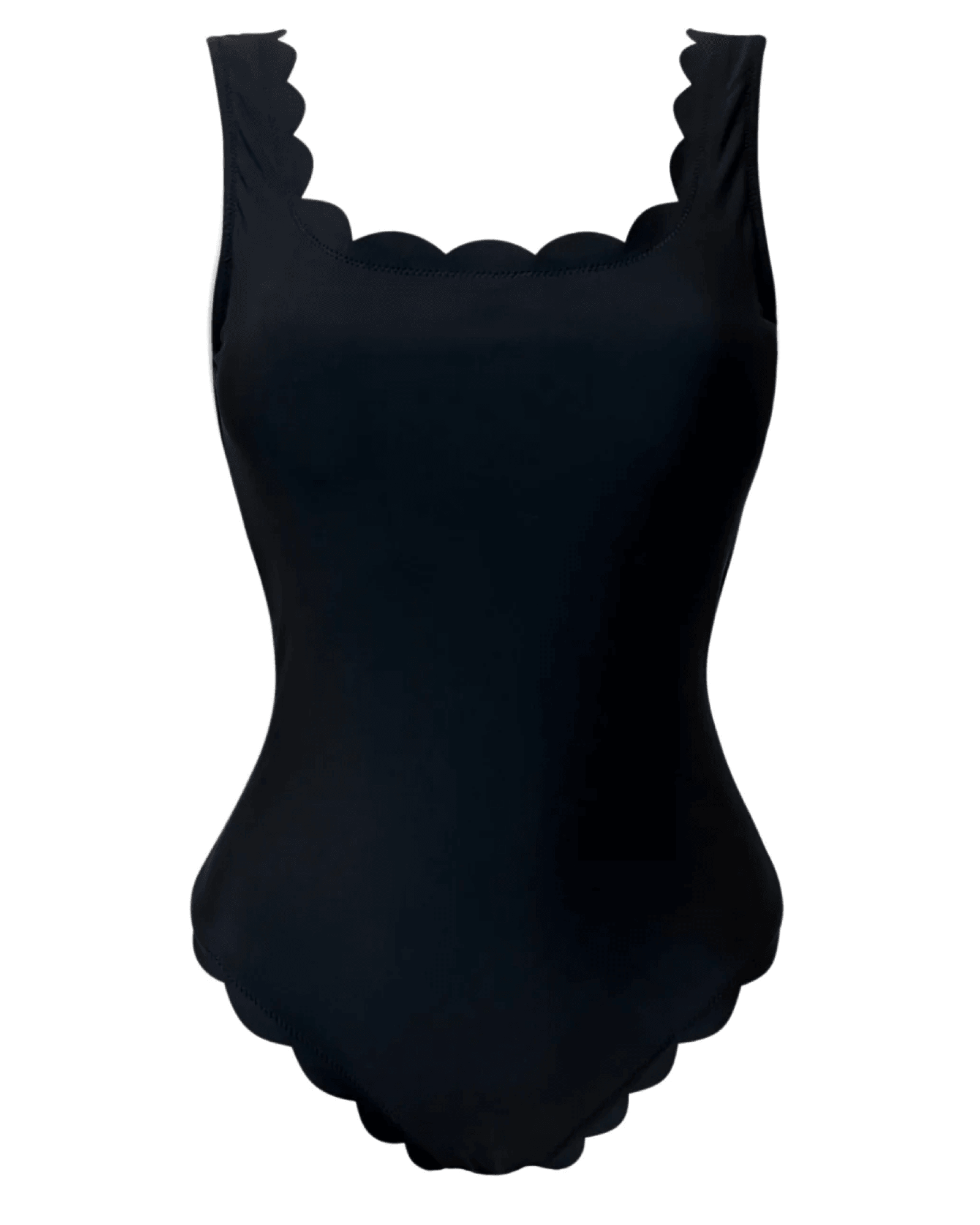 Kaanda Venus Baddräkt Scalloped Svart - Härliga Under