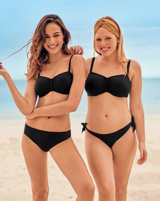 Rosa Faia Bandeau Bikini M Bygel, Ella Svart - Härliga Under