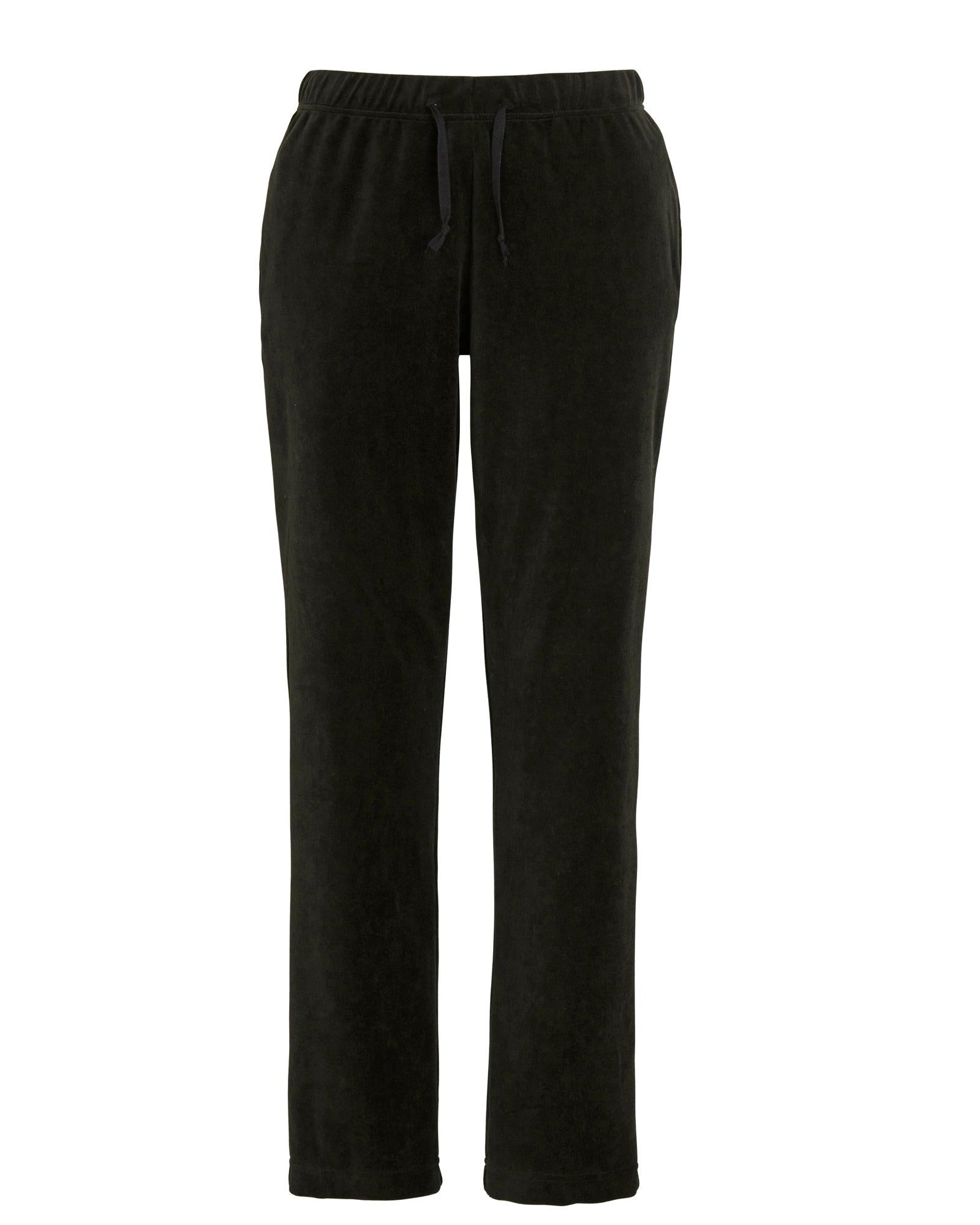 Damella Velour Byxa Svart - Härliga Under