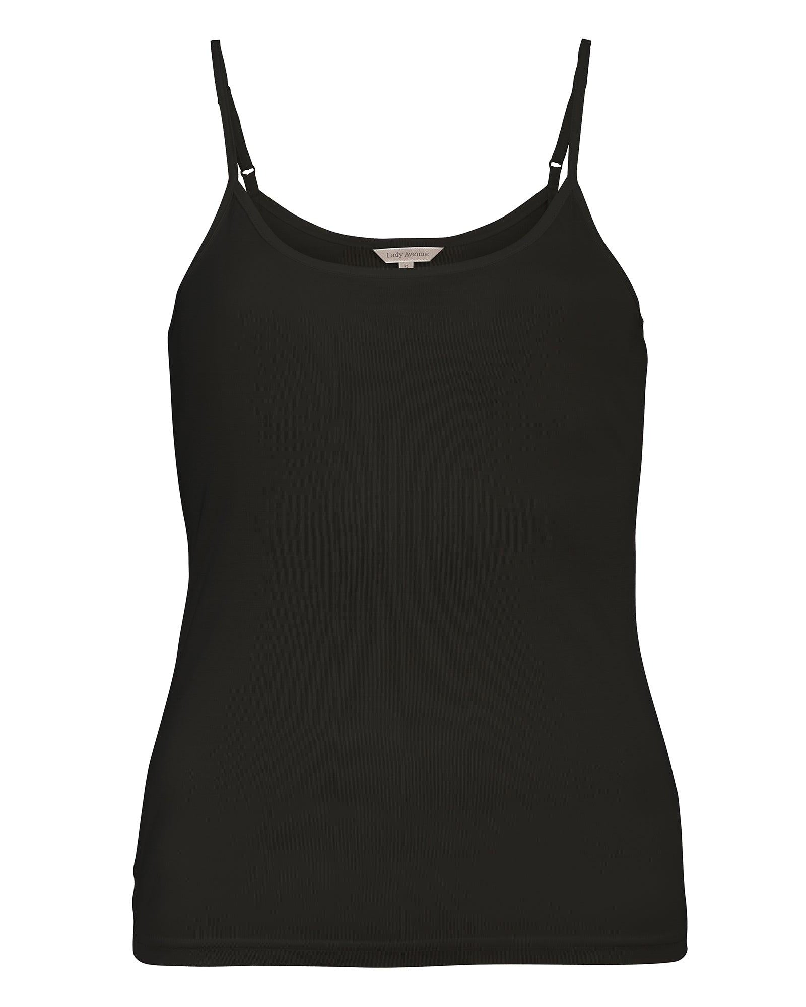 Lady Avenue Spagettilinne Black Silk Jersey - Härliga Under
