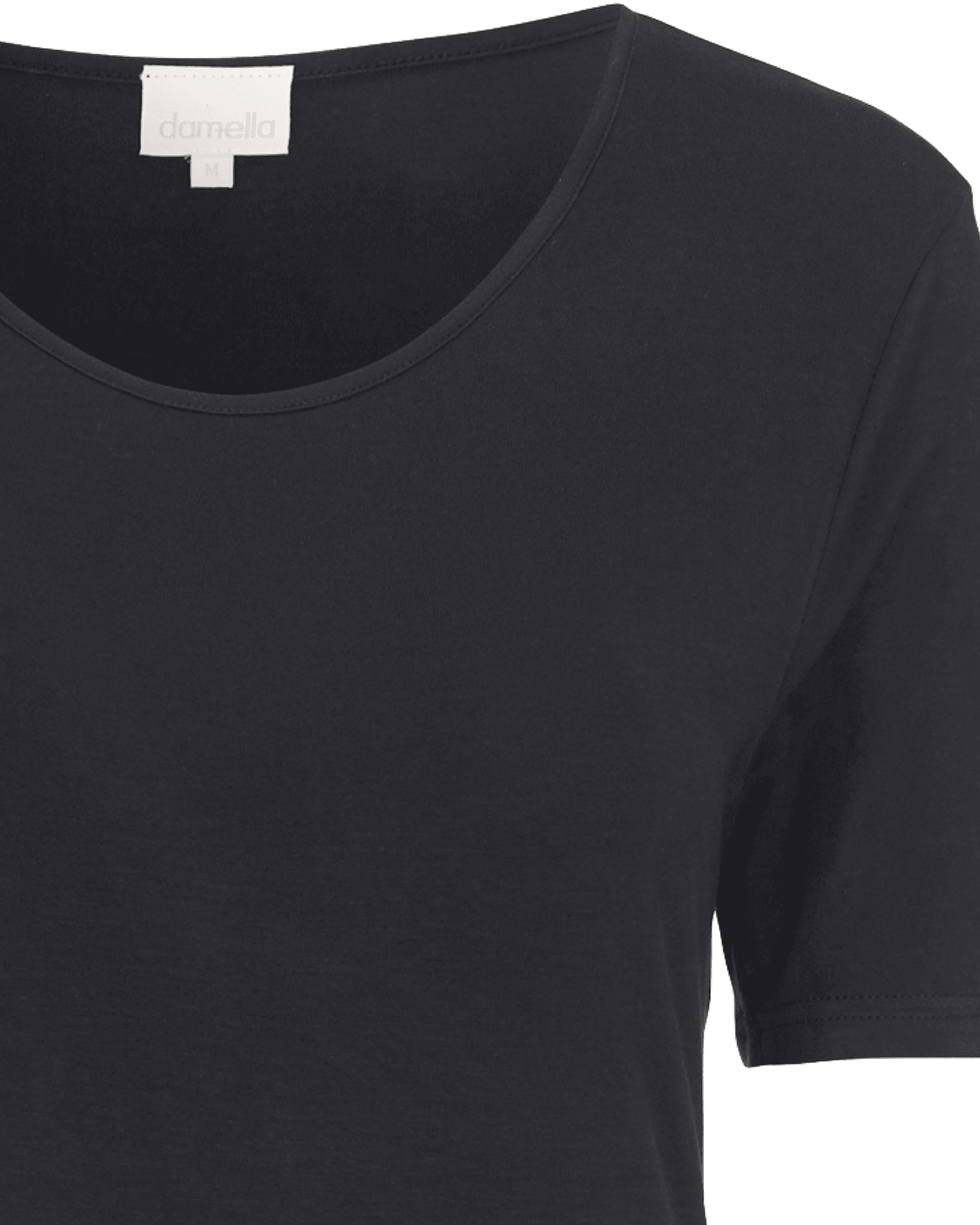 Damella Bambu T-shirt Svart - Härliga Under