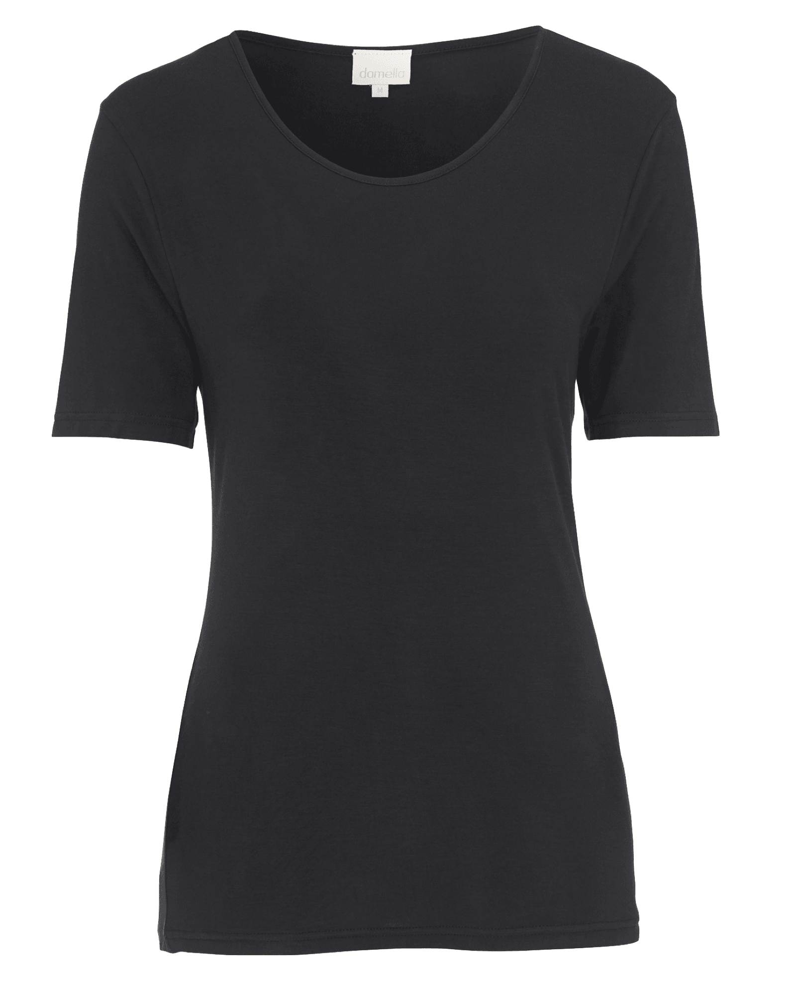 Damella Bambu T-shirt Svart - Härliga Under