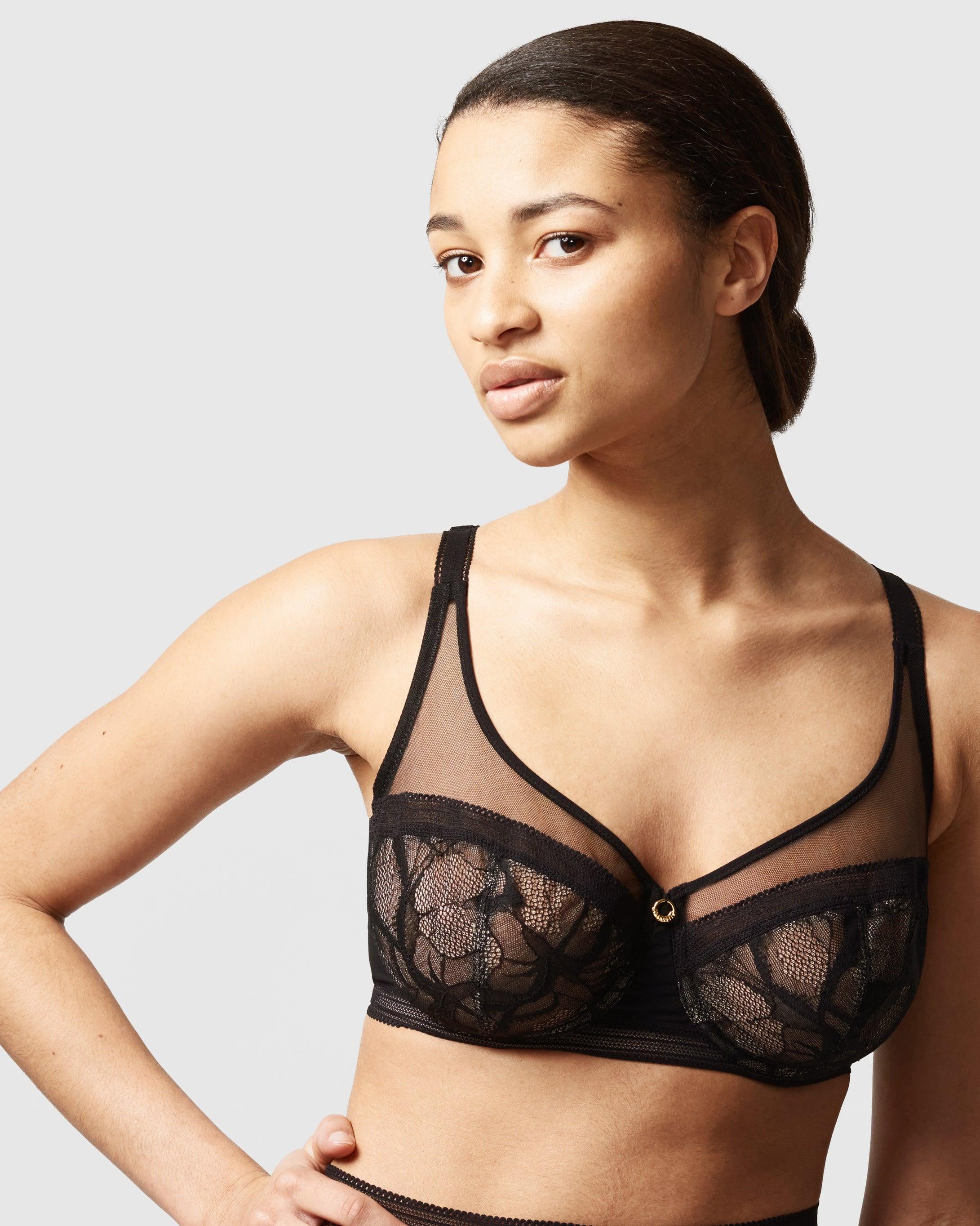 Chantelle Tyll BH True Lace Svart - Härliga Under