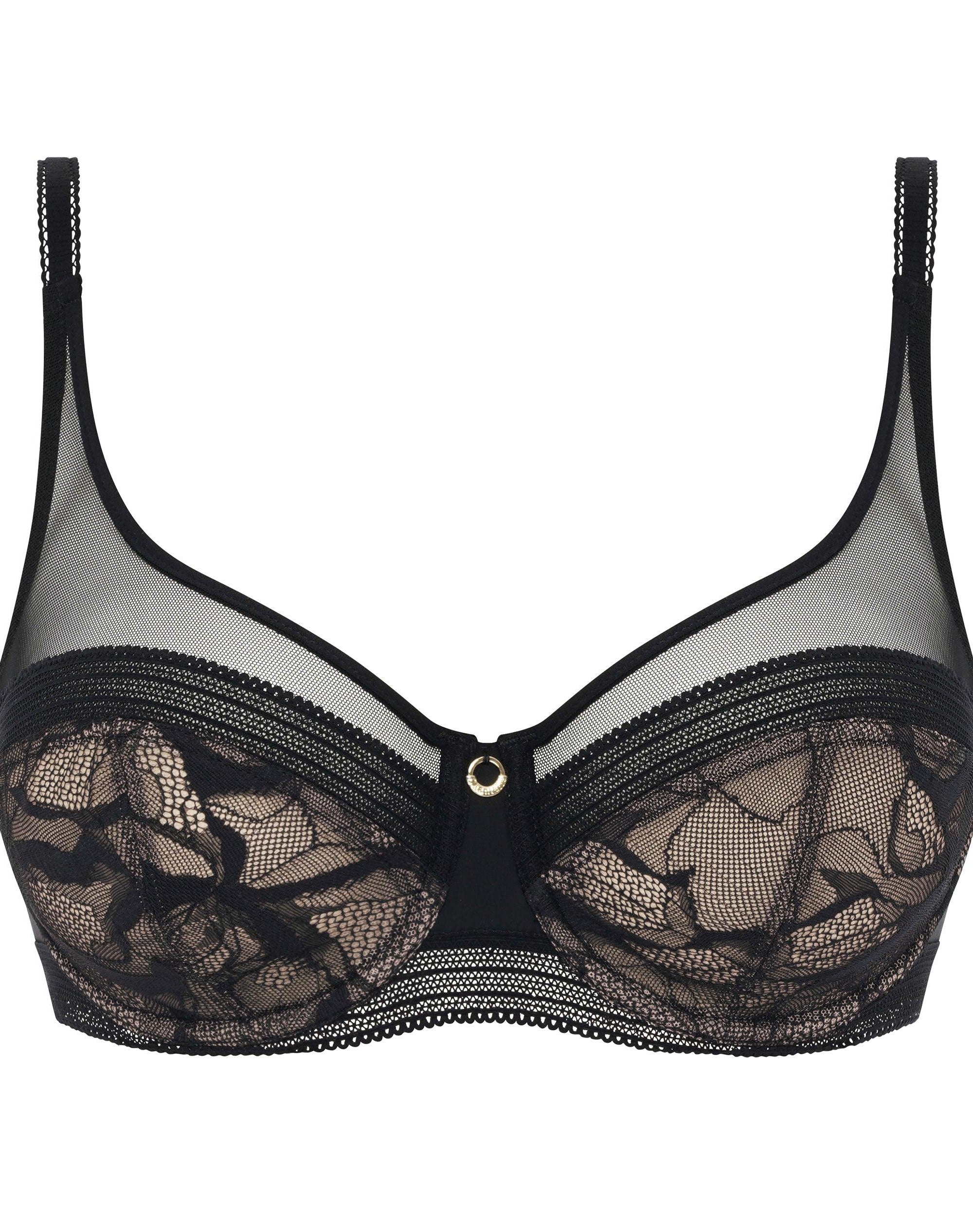 Chantelle Tyll BH True Lace Svart - Härliga Under