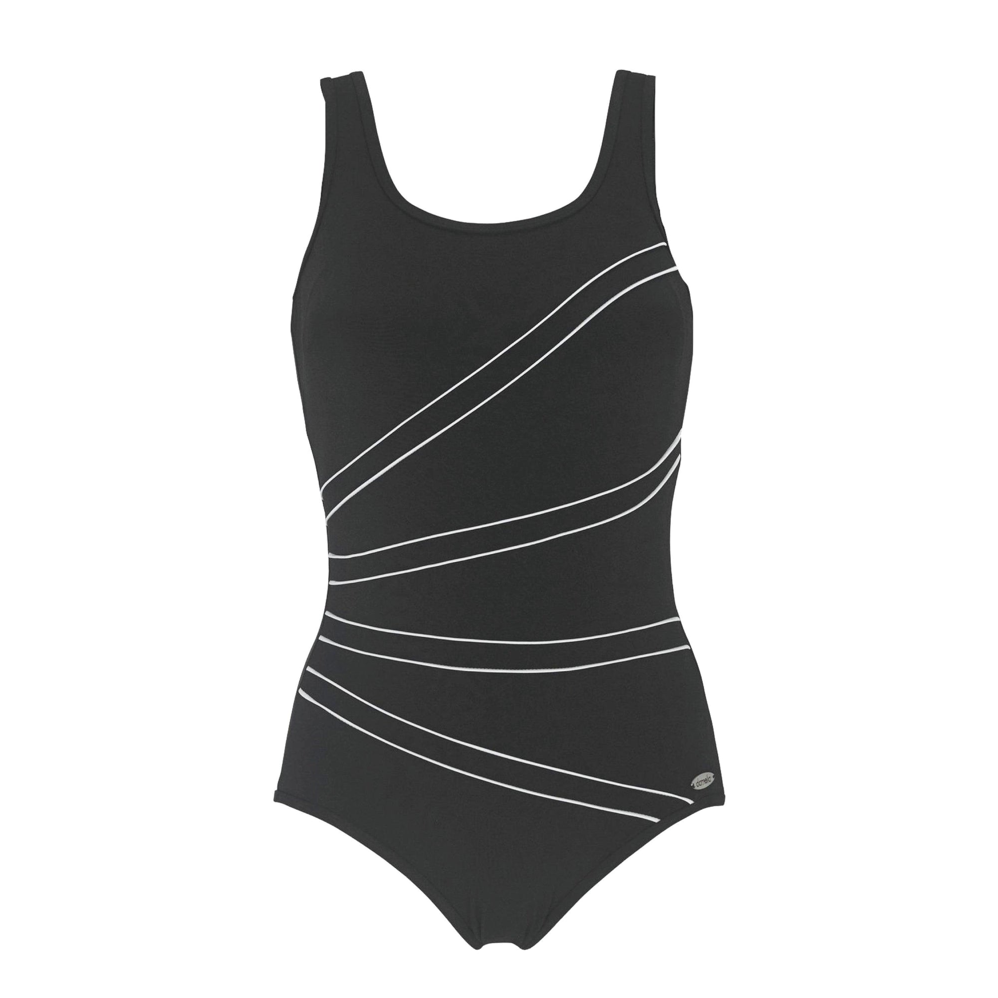 Damella Baddräkt Keira Svart Vit - Härliga Under