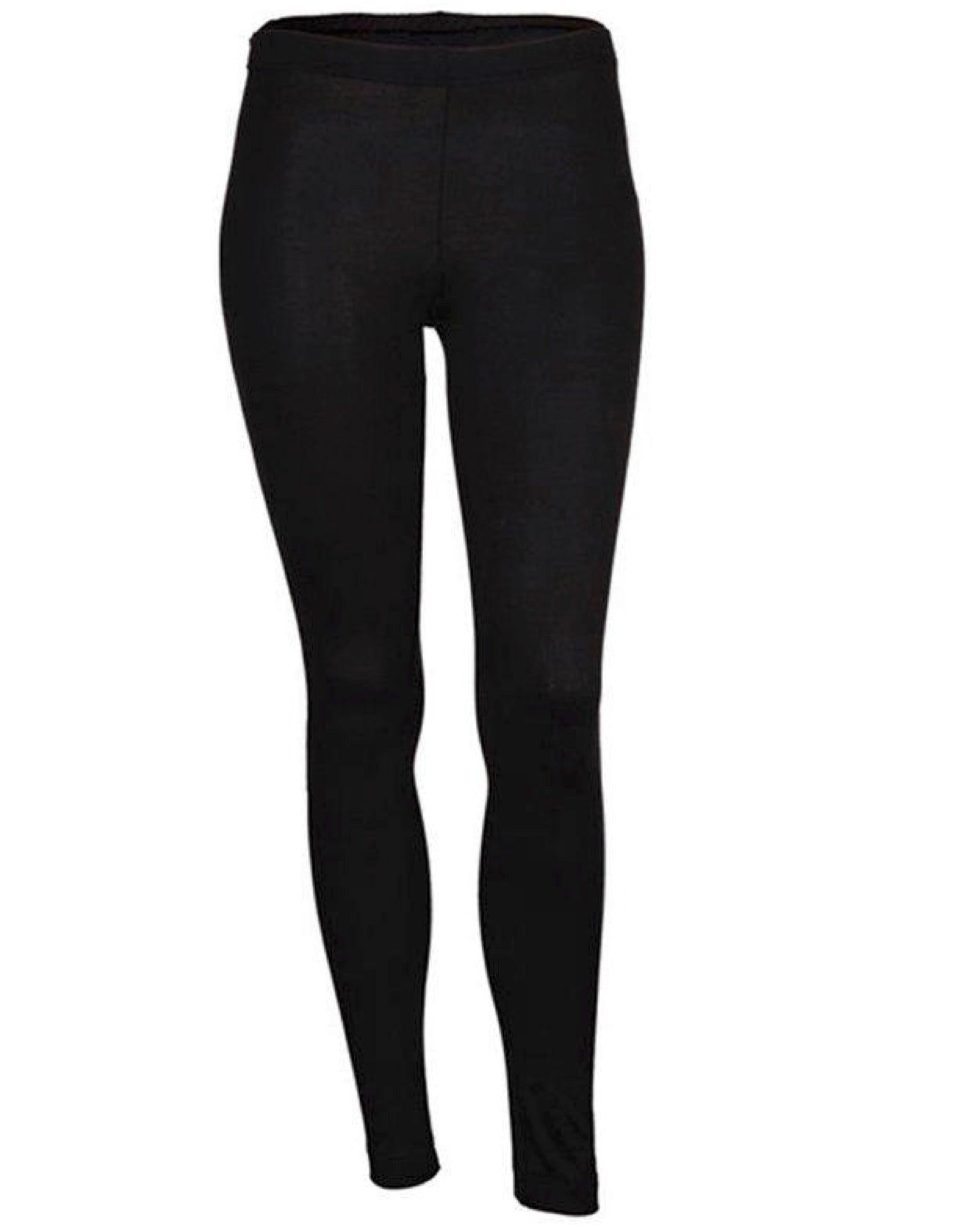 Damella Leggings Ull/Silke Svart - Härliga Under