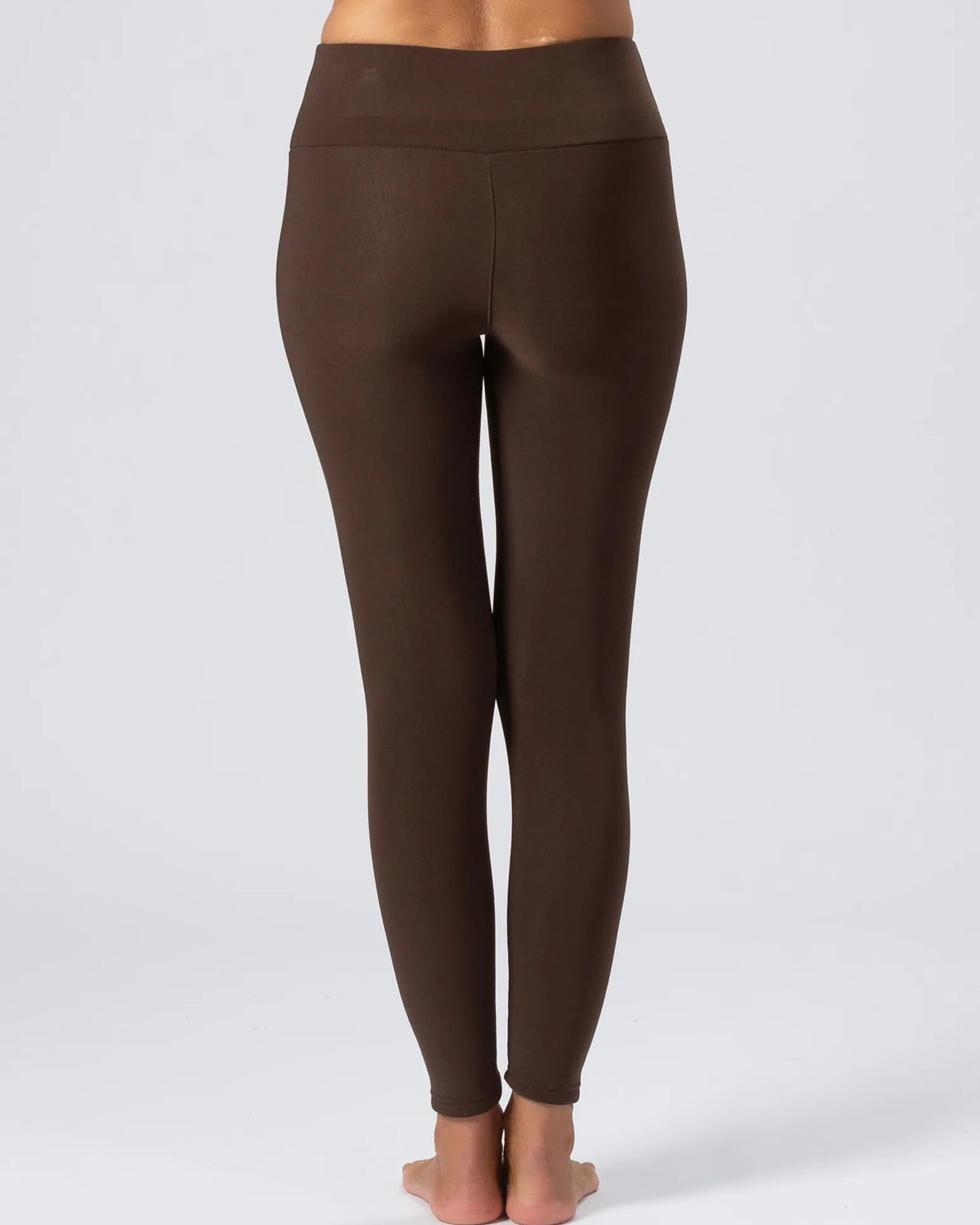 Trofé Fleecefodrade Leggings Brun – produktbild