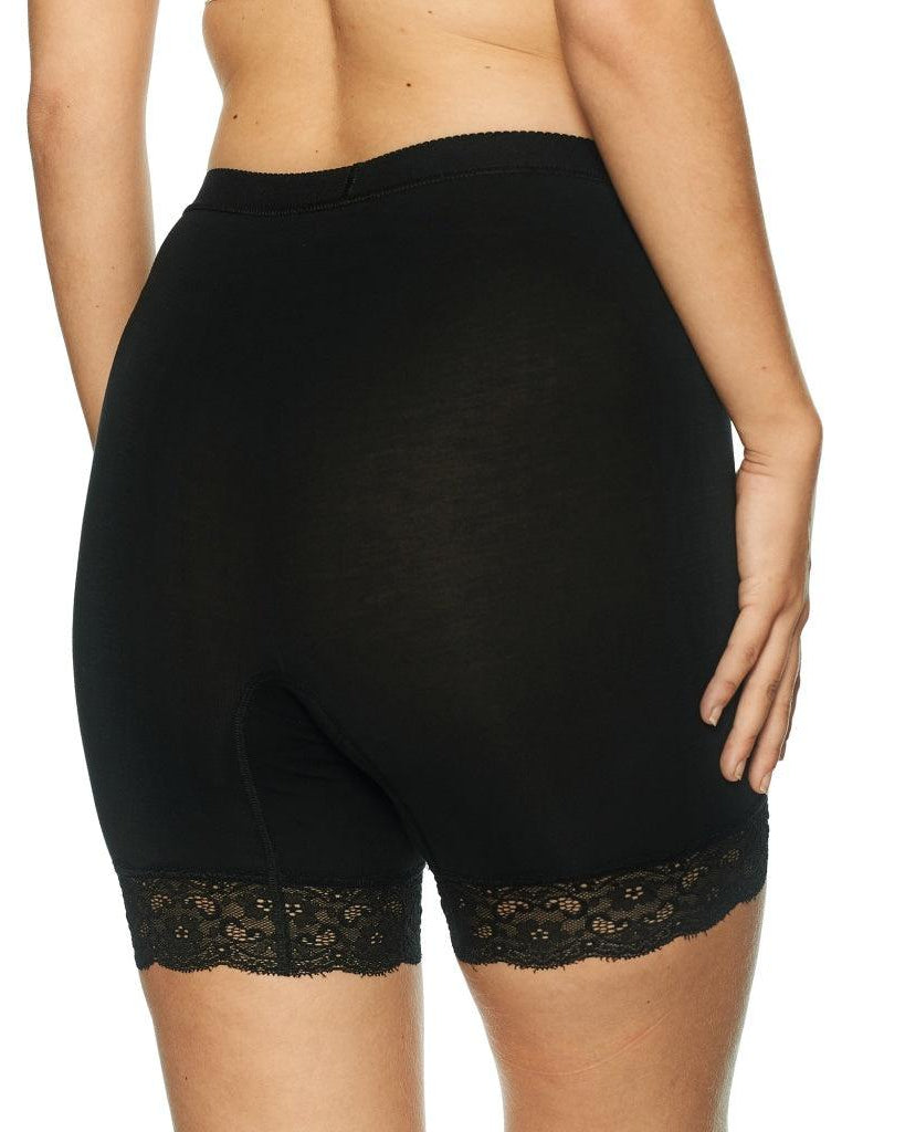 Lady Avenue Shortstrosor Med Spetskant Black Bambu - Härliga Under