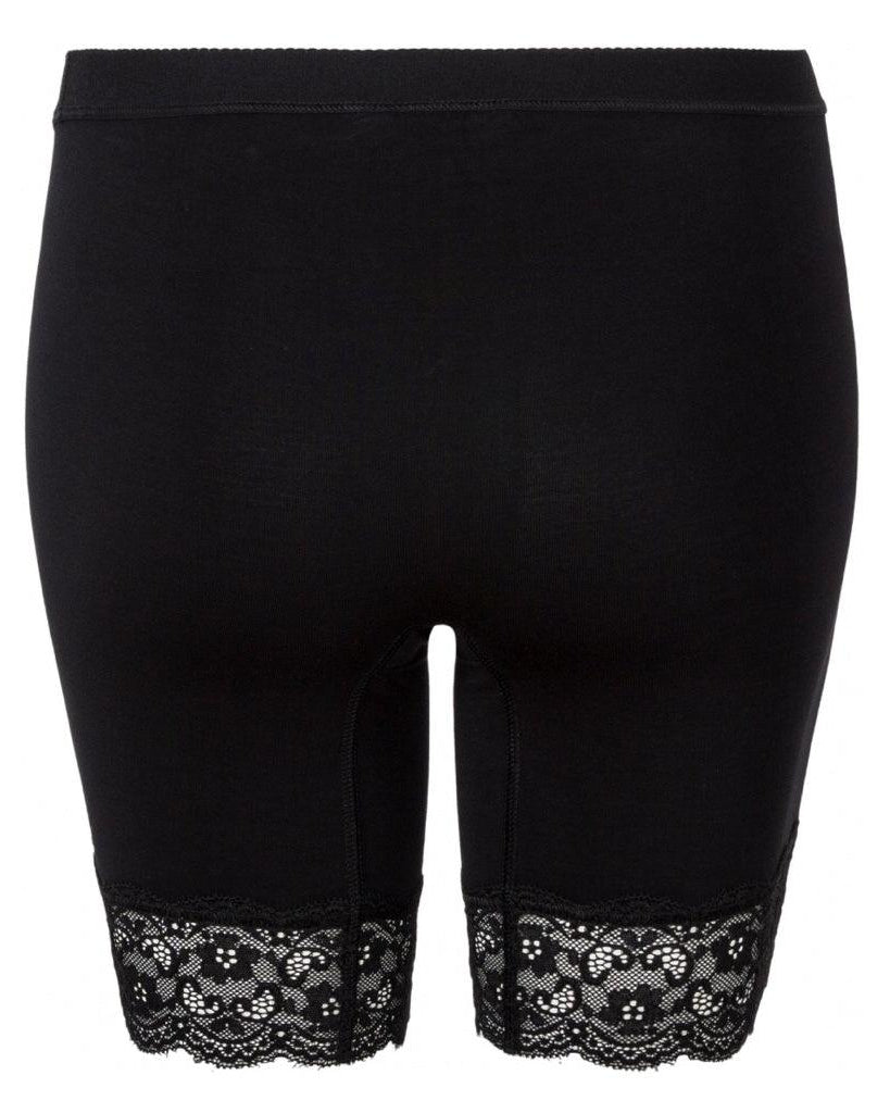 Lady Avenue Shortstrosor Med Spetskant Black Bambu - Härliga Under