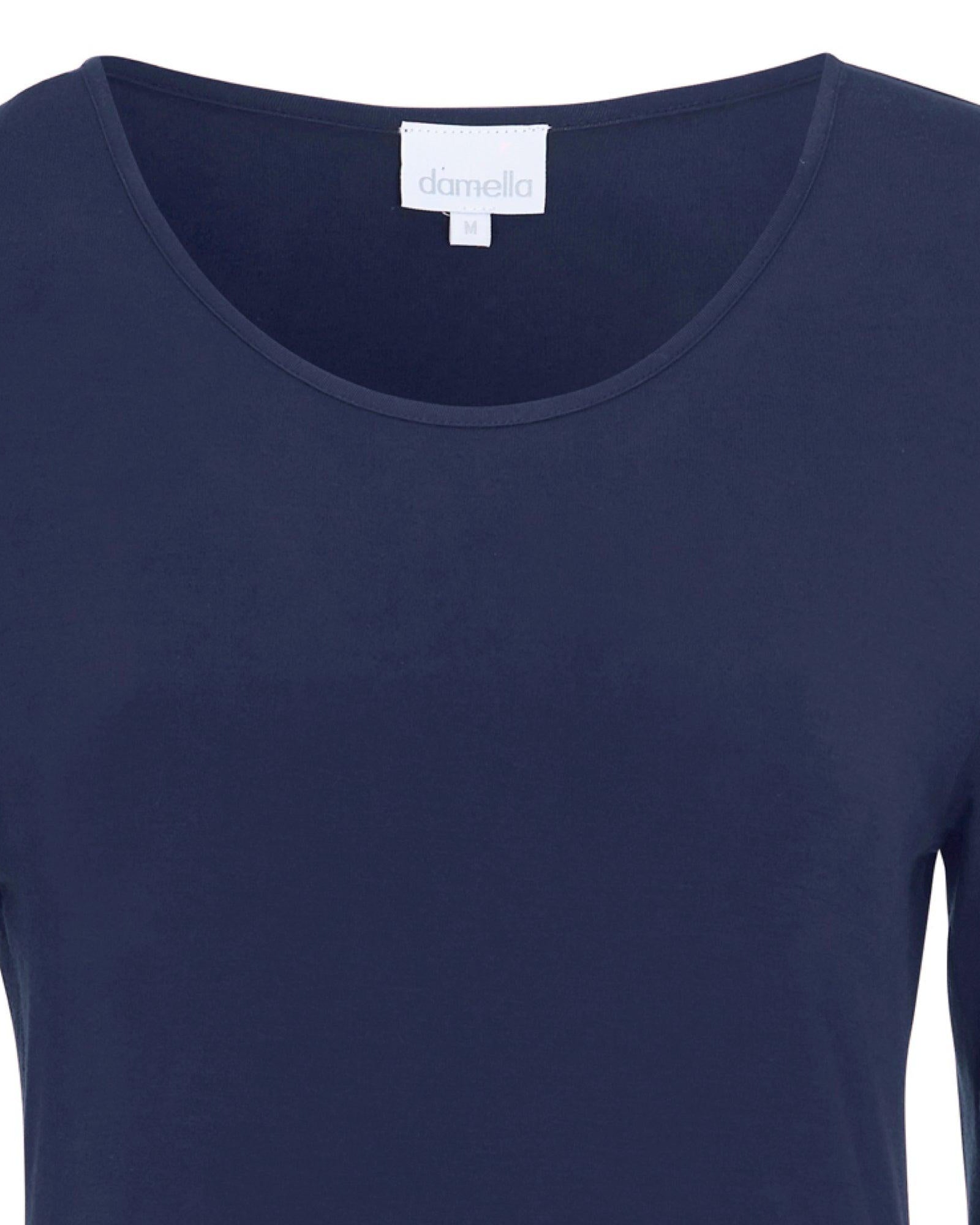 Damella Bambu T-shirt Lång Ärm Marin - Härliga Under