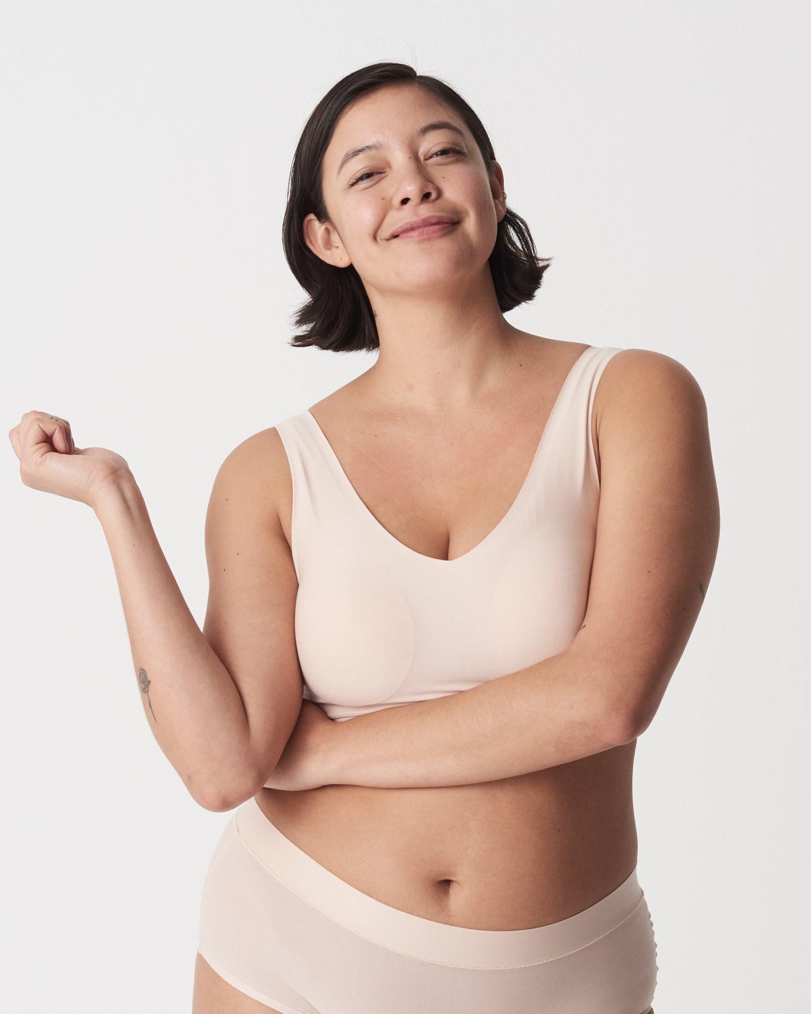 SoftStretch BH Topp Vadderad Beige - Härliga Under