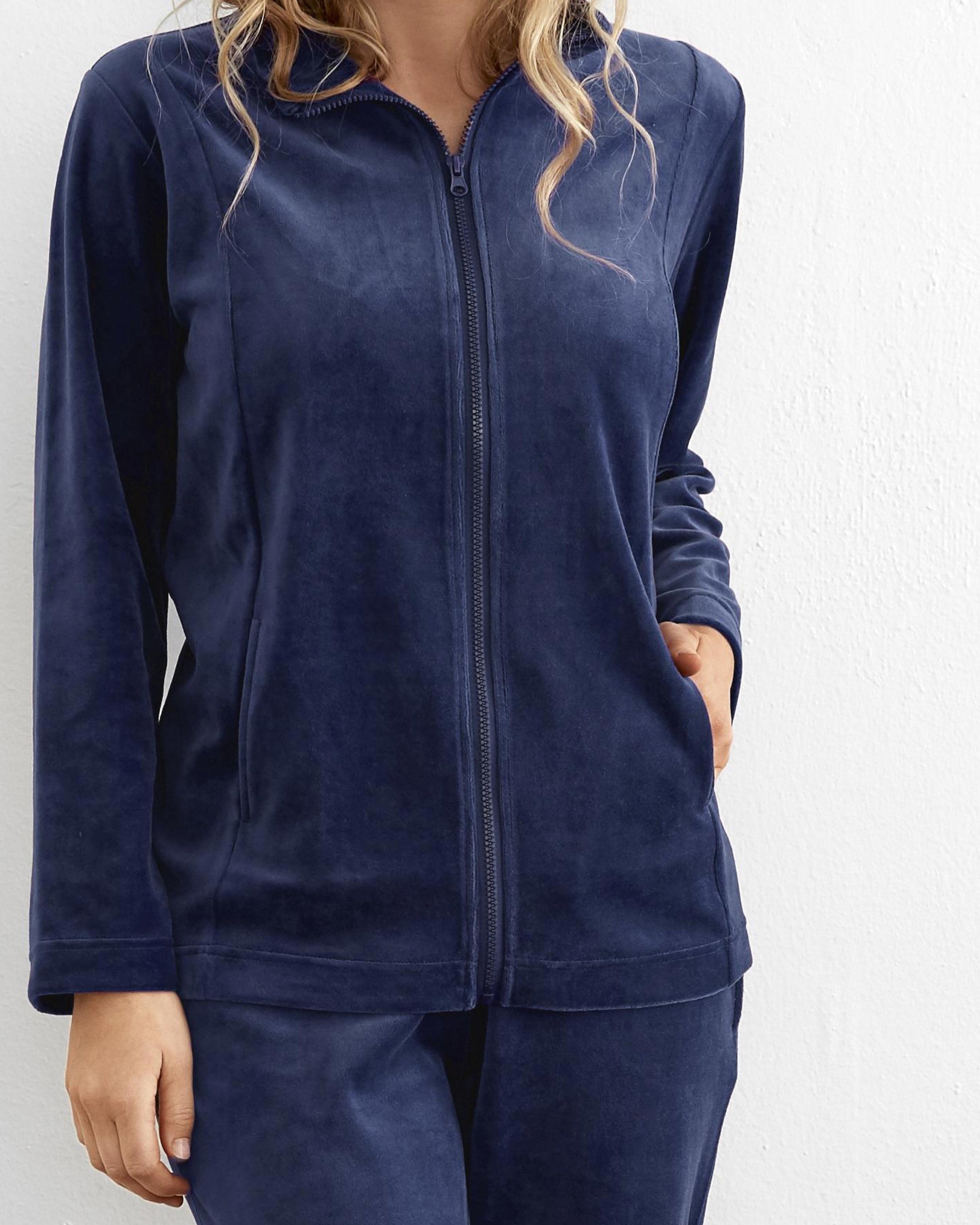 Damella Velour Mysdress Navy - Härliga Under