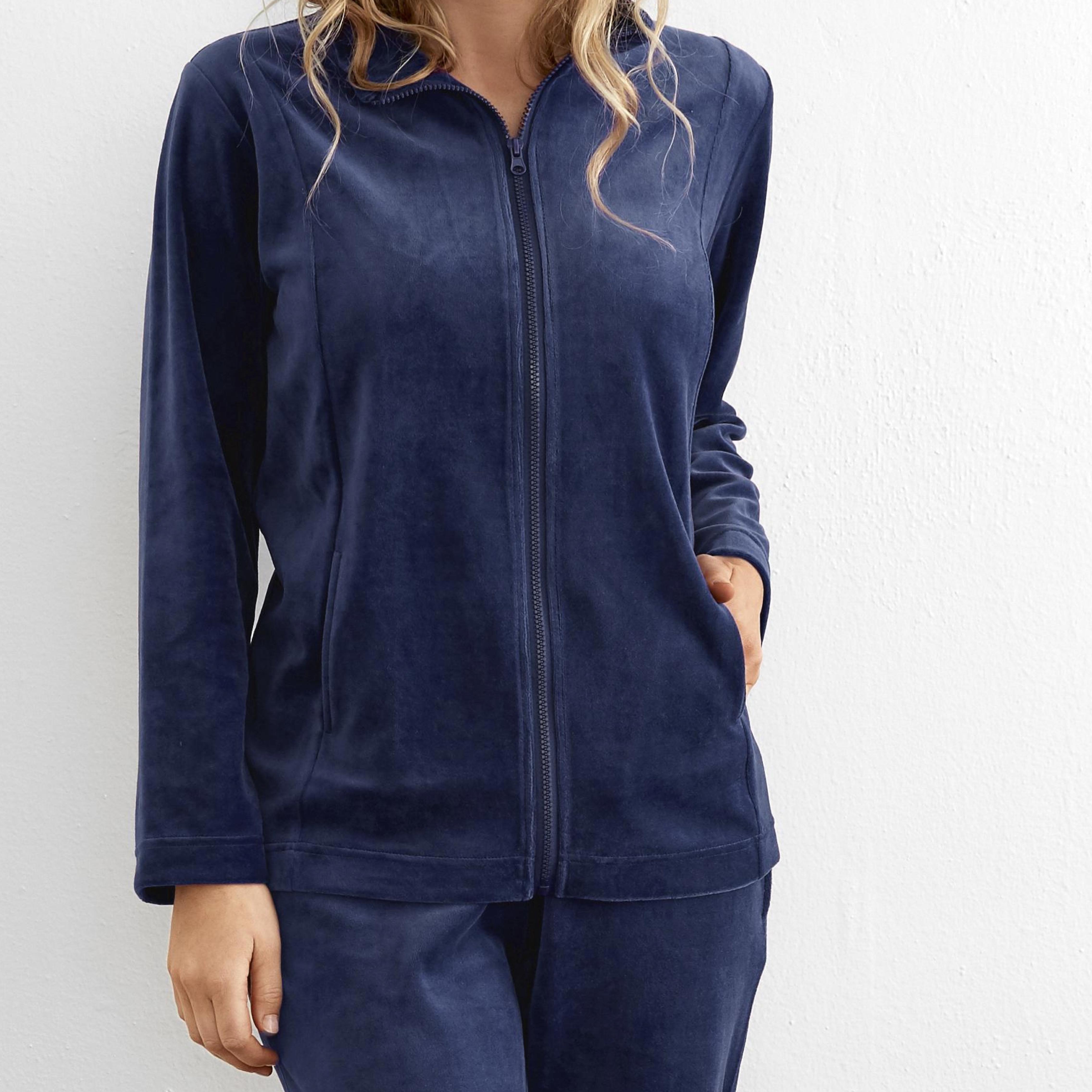 Damella Velour Mysdress Navy - Härliga Under
