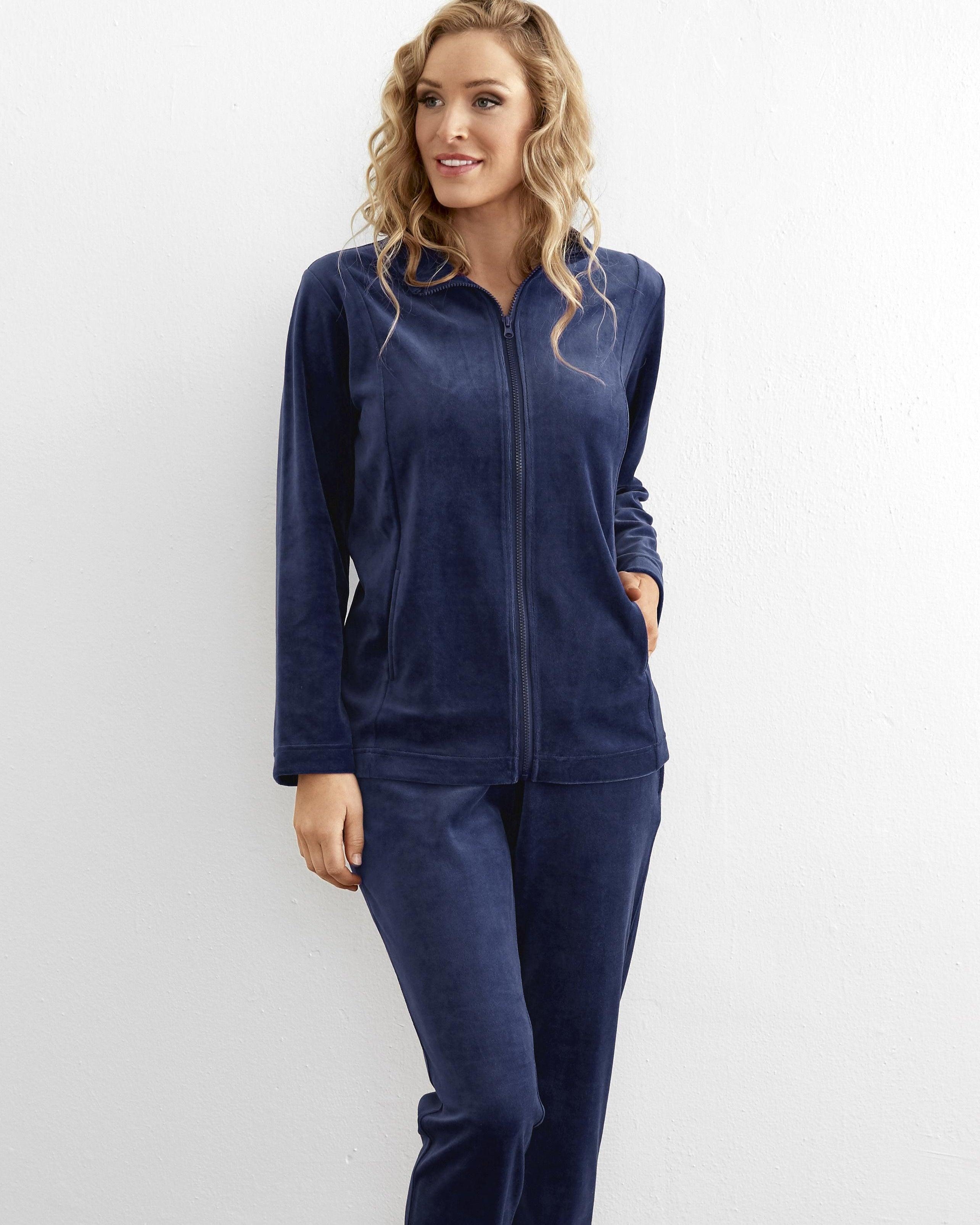 Damella Velour Mysdress Navy - Härliga Under