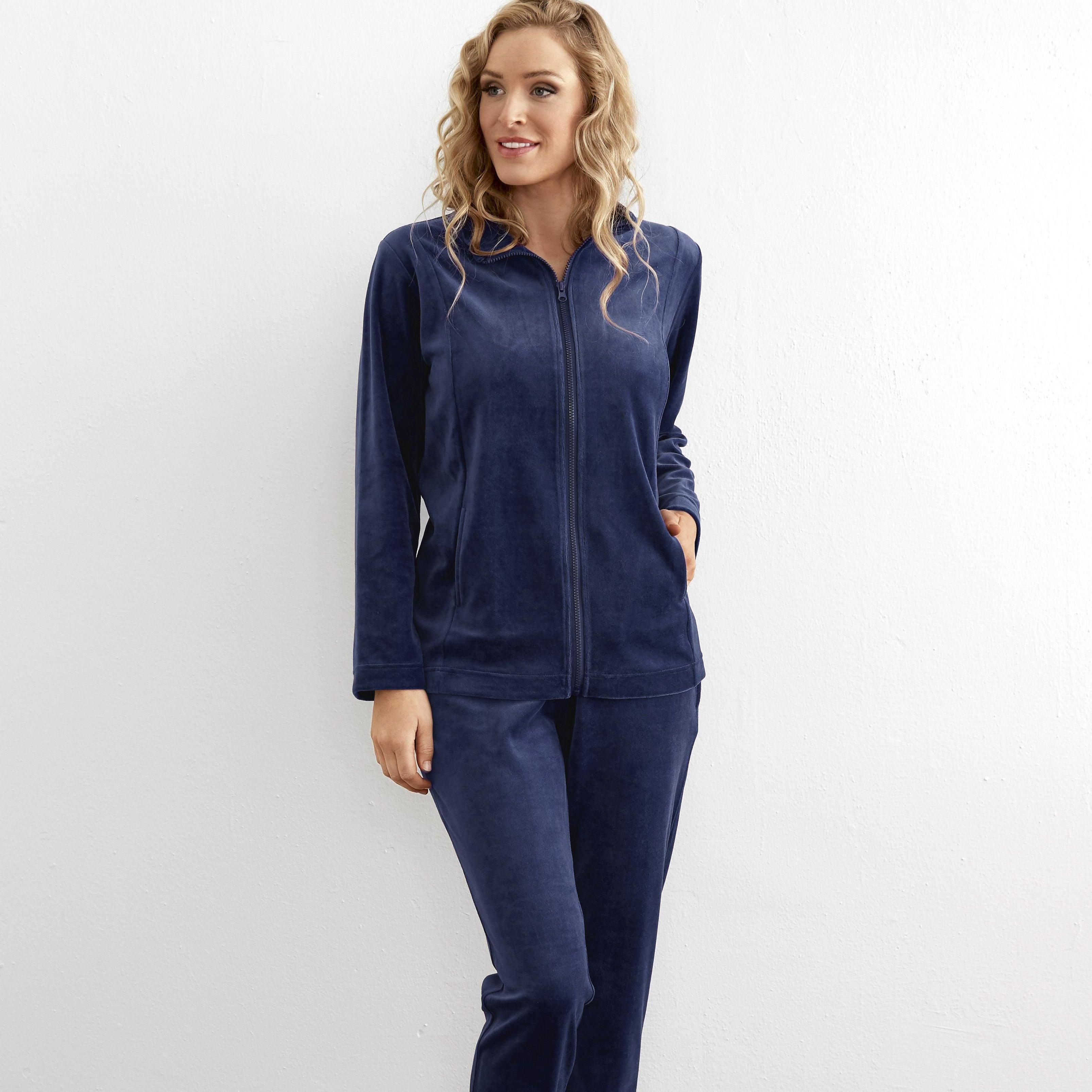 Damella Velour Mysdress Navy - Härliga Under