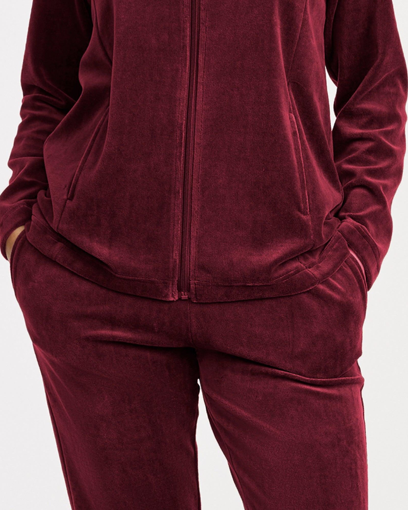 Damella Mysdress Velour Vinröd - Härliga Under