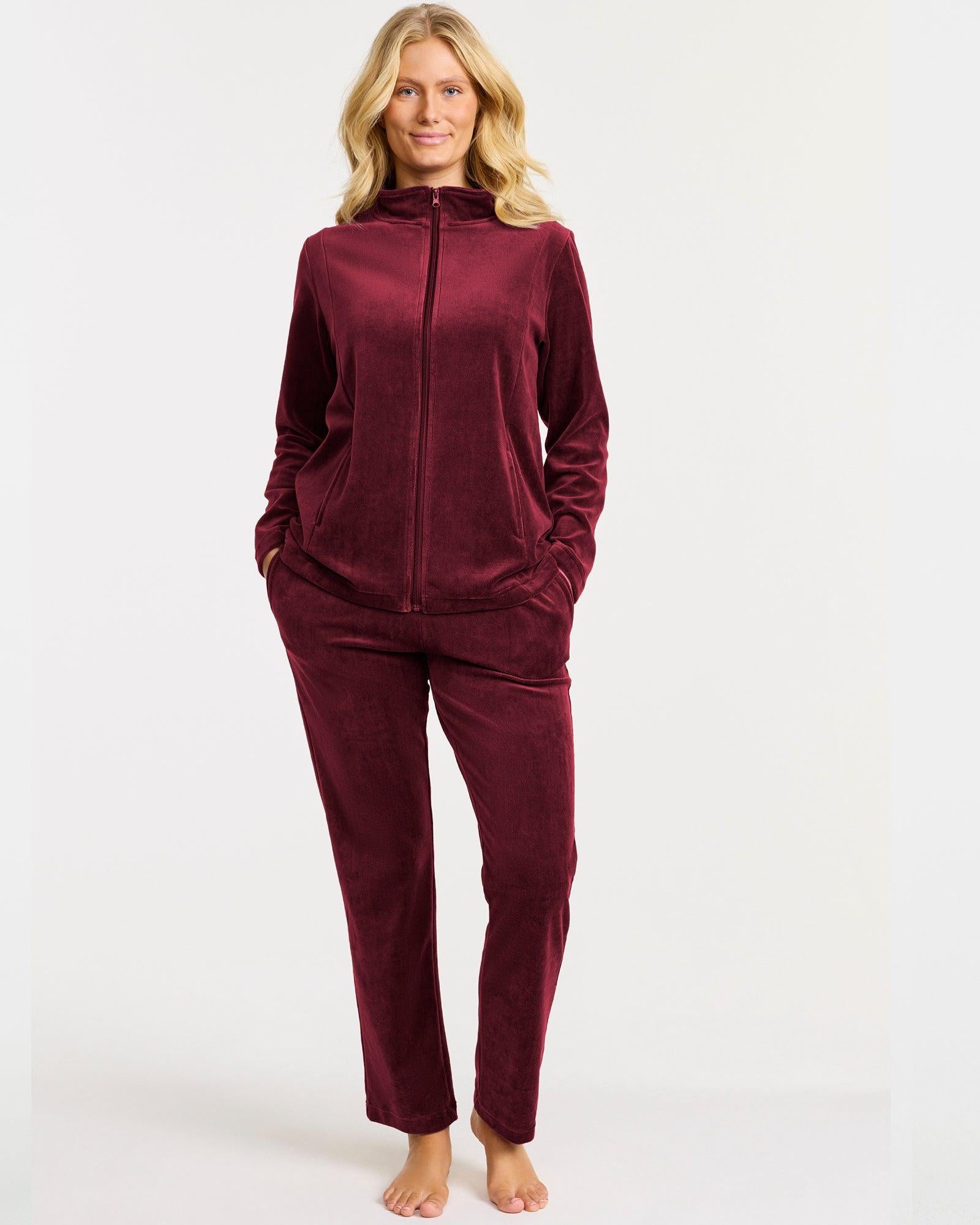 Damella Mysdress Velour Vinröd - Härliga Under