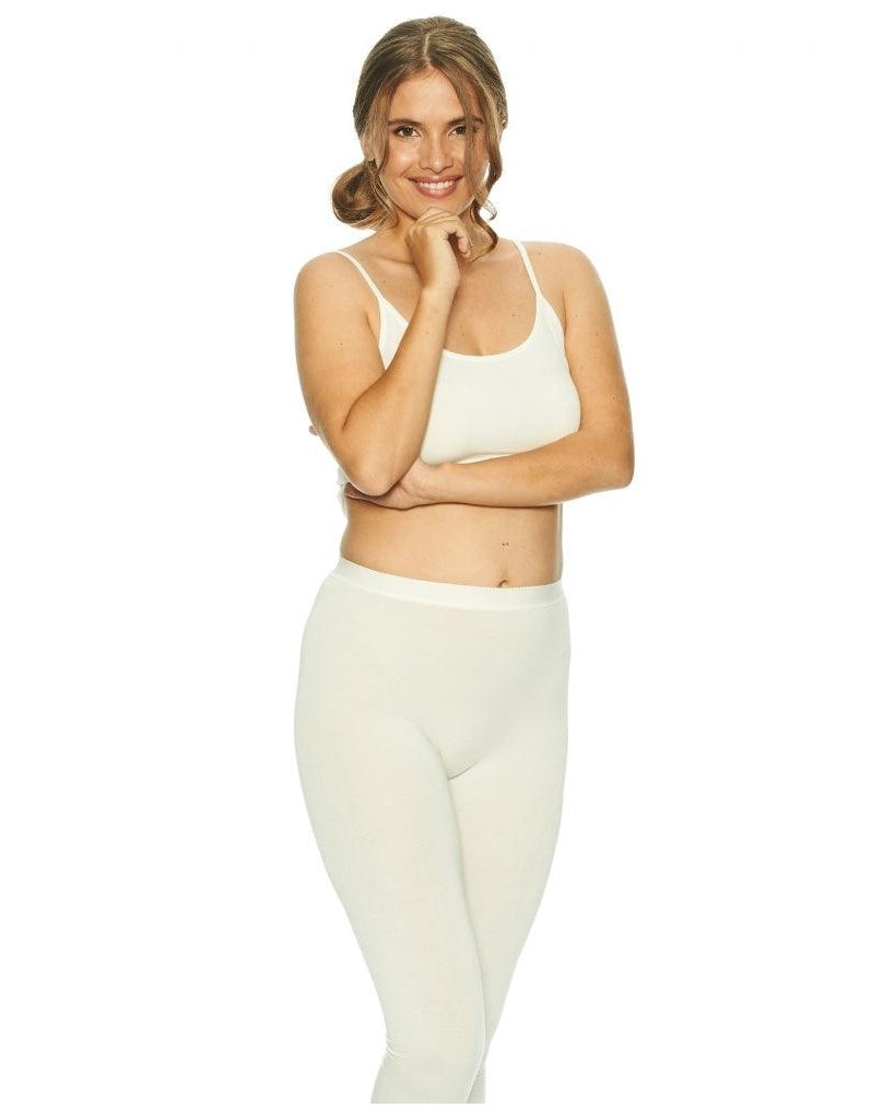 Lady Avenue Bambu Leggings Off White - Härliga Under