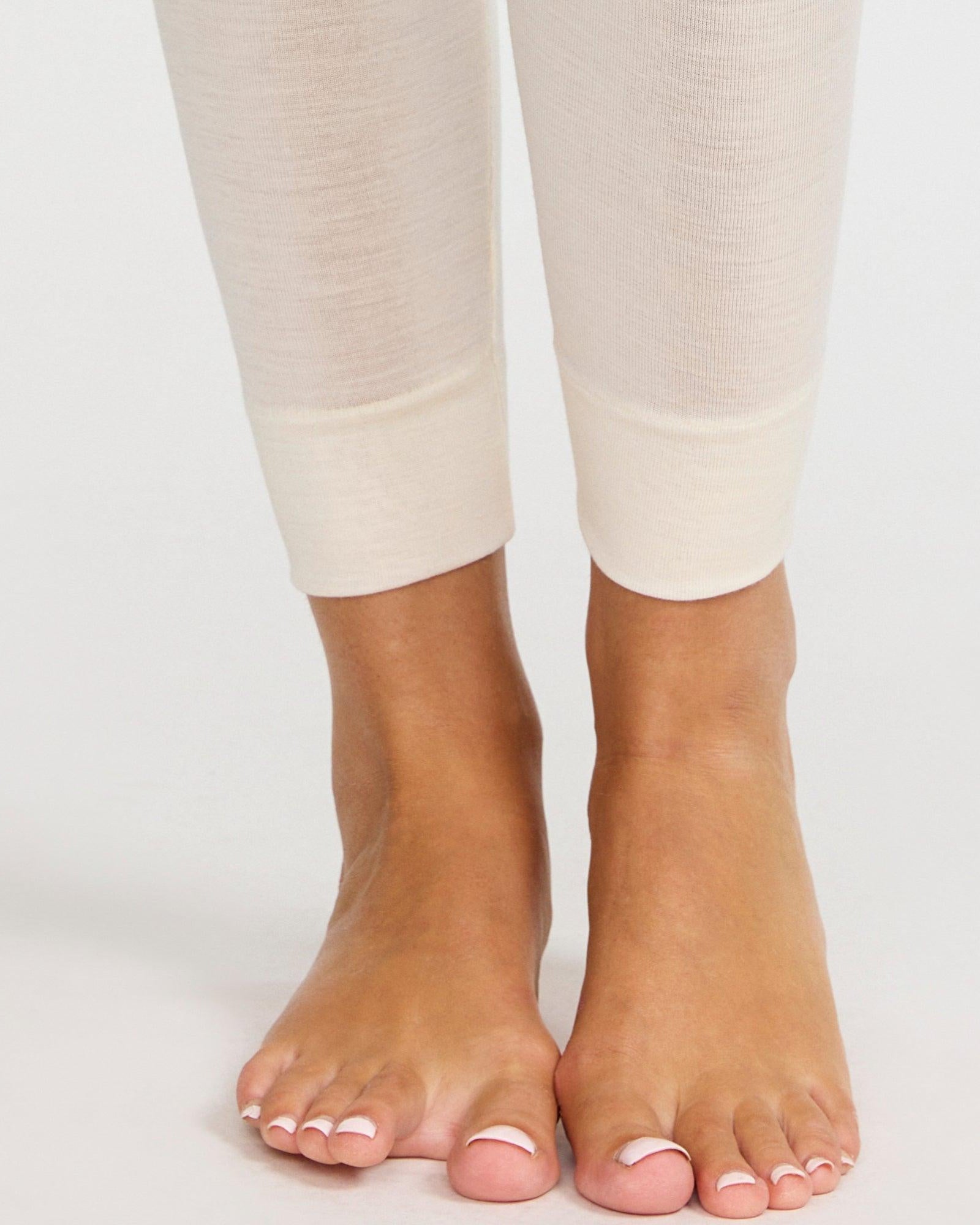 Damella Leggings Ull/Silke Vanilla - Härliga Under