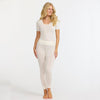 Damella Leggings Ull/Silke Vanilla