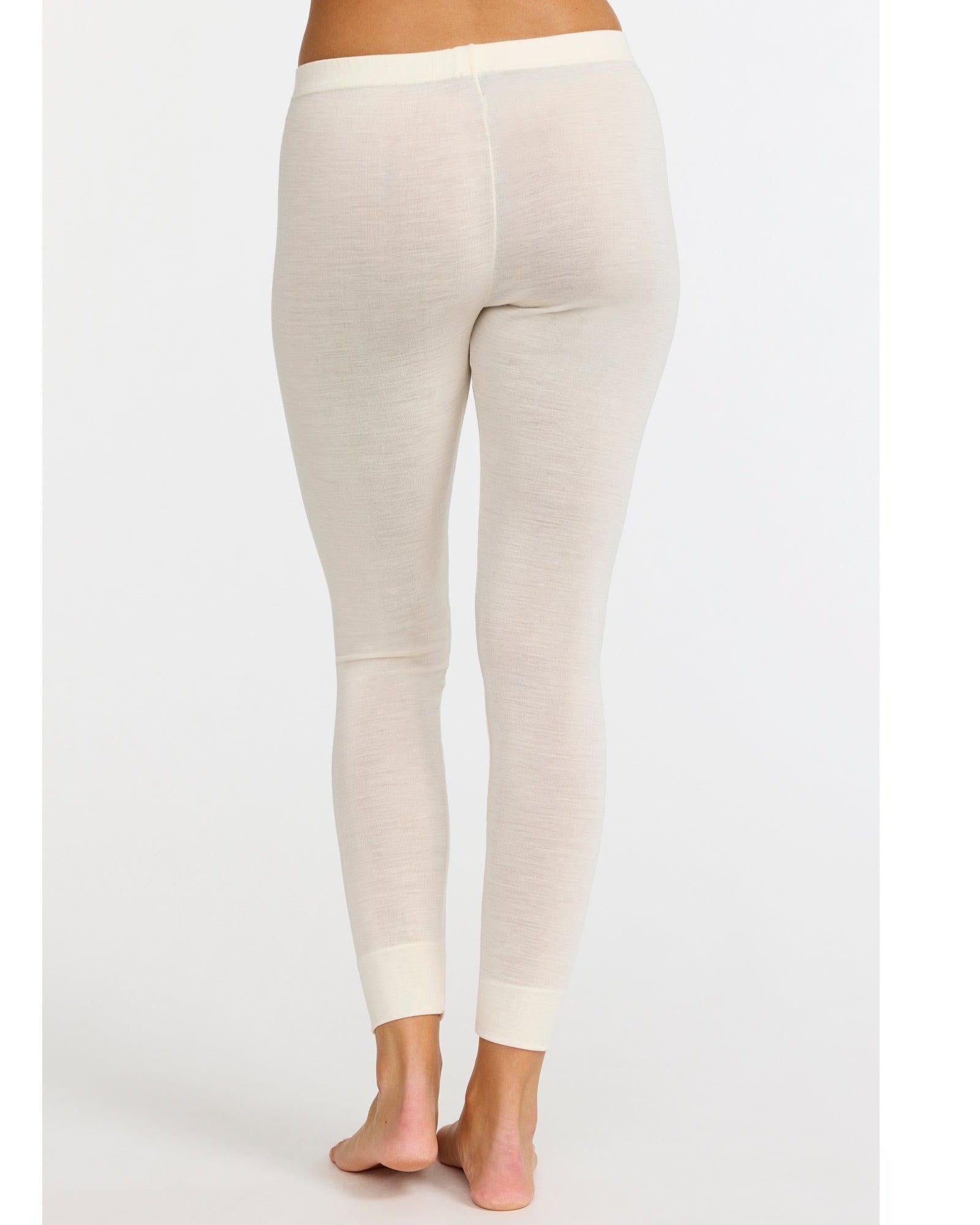 Damella Leggings Ull/Silke Vanilla - Härliga Under