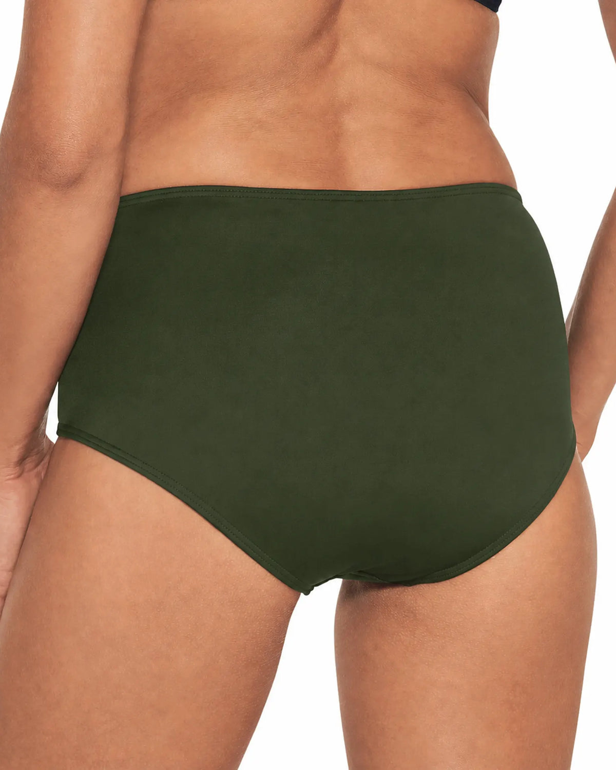 Wiki Shape Bikinitrosa Maxi Olive 651-4108 – bakifrån på modell