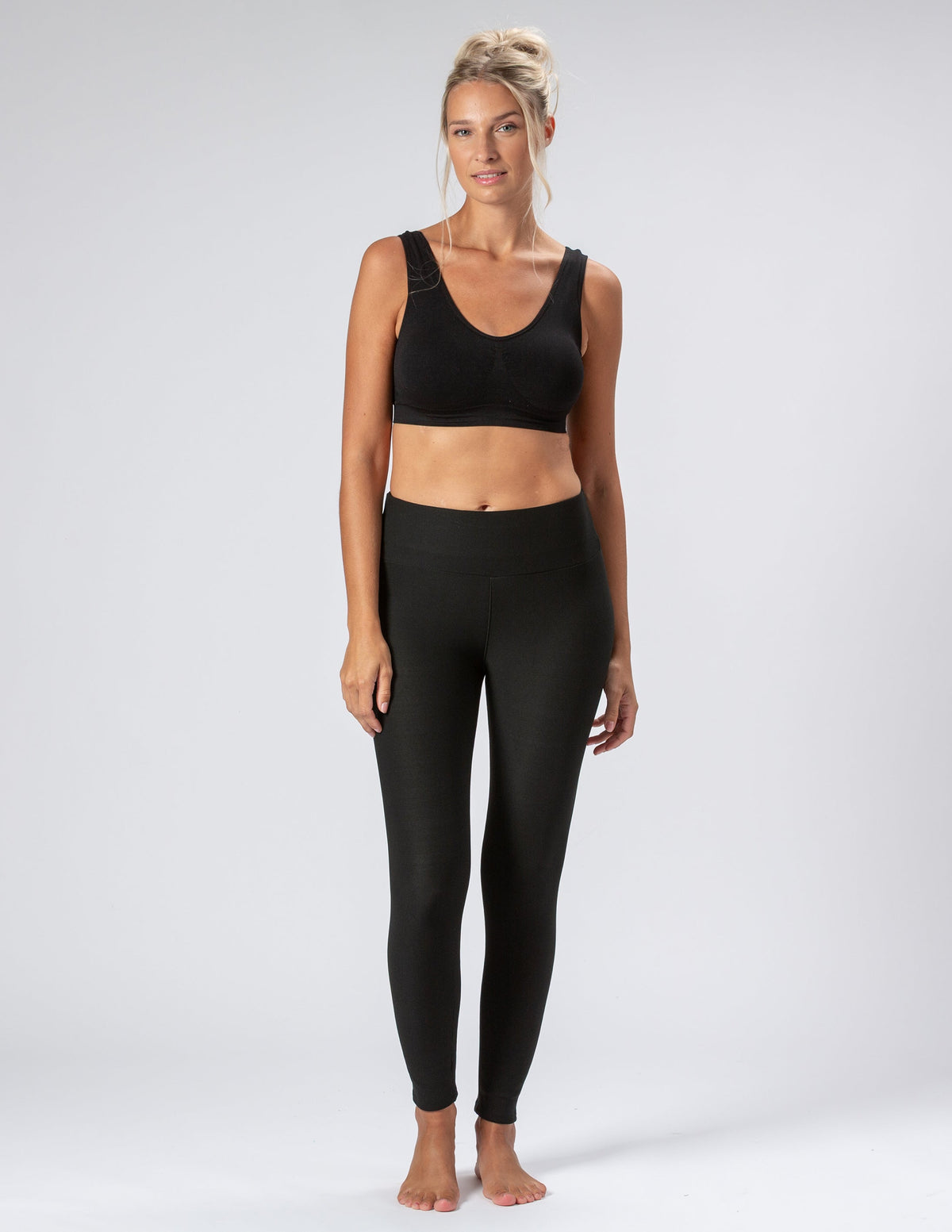 Trofé Fleecefodrade Leggings Svart - bild 3