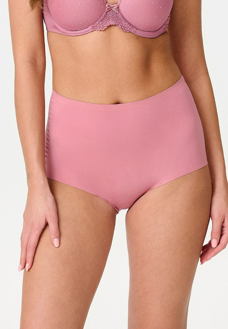 LingaDore Daily sömlös hög trosa Dusty Rose – bild 1