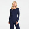 Damella Bambu T-shirt Lång Ärm Marin