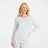 Damella T-shirt Lång Ärm Bambu Gråmelerad