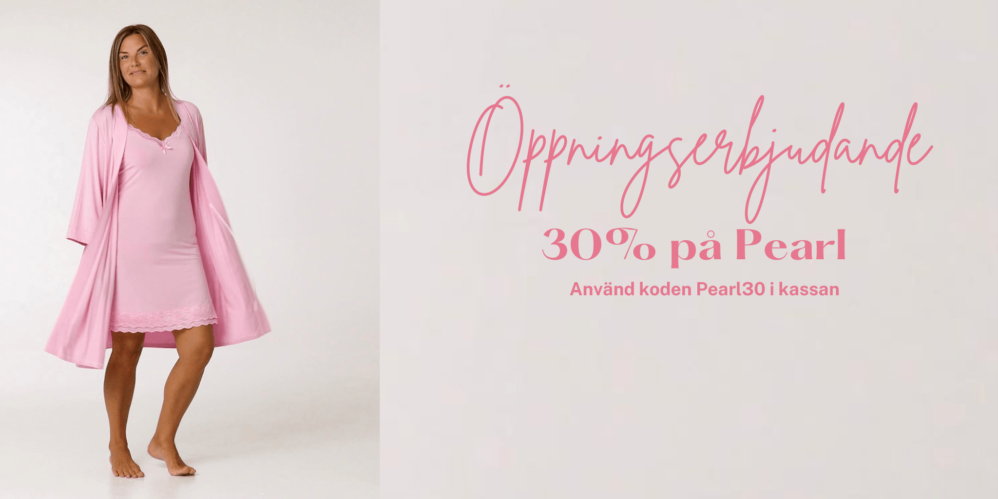 Pearl Kimono Rosa - Härliga Under