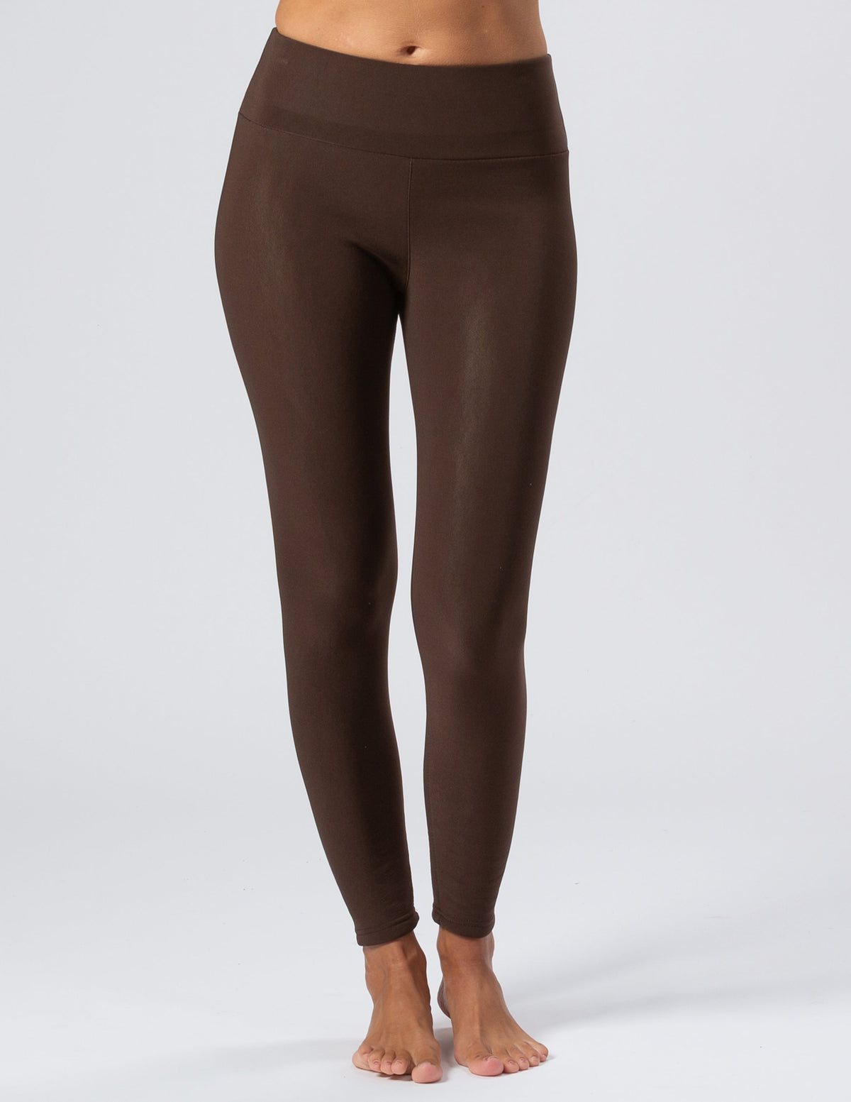 Trofé Fleecefodrade Leggings Brun - bild 5