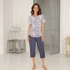 Lady Avenue Bambu Pyjamas Med Piratbyxa Blushed Safari