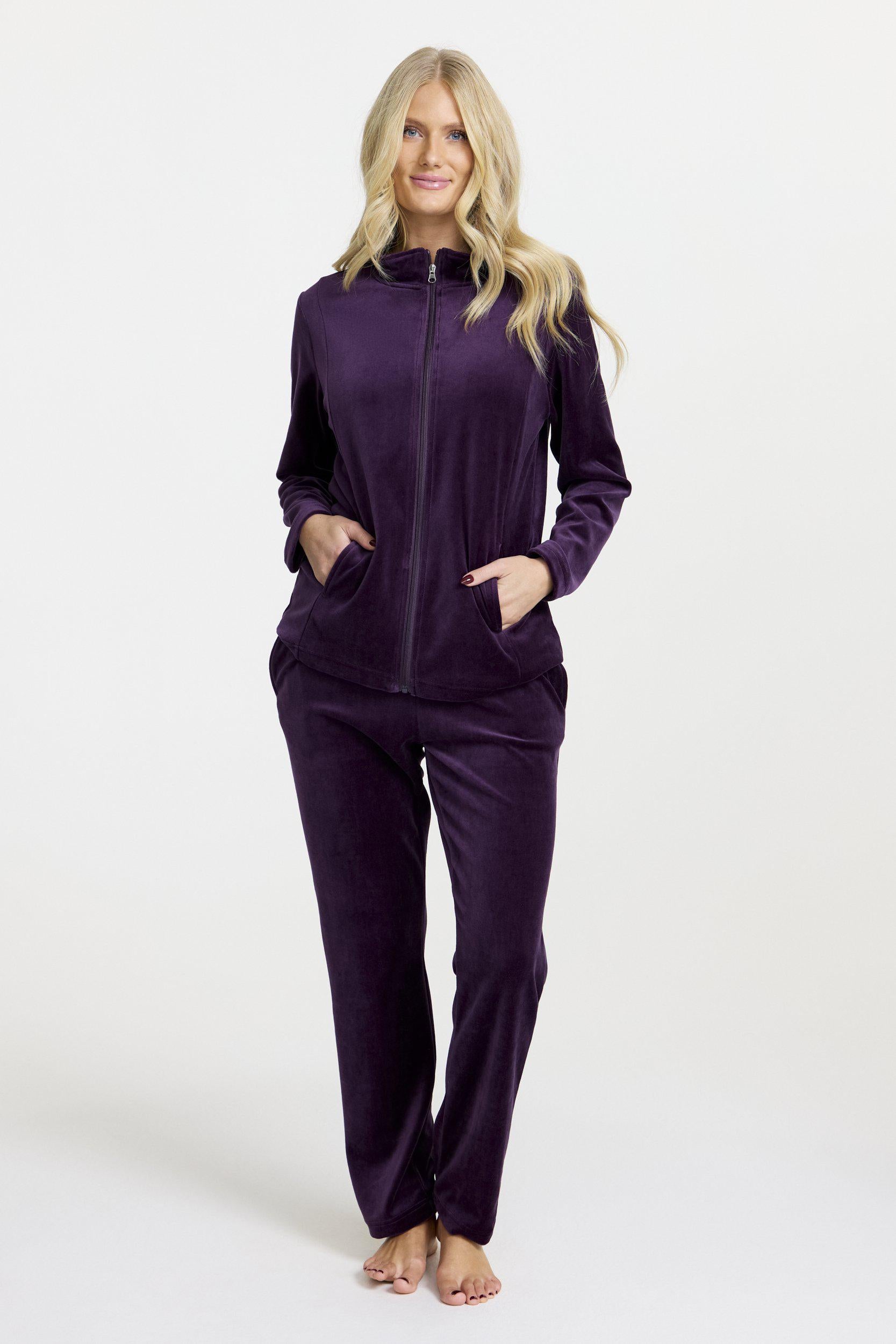 Damella Velour Mysdress Marielle Plum i velour