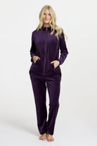 Damella Velour Mysdress Marielle Plum i velour