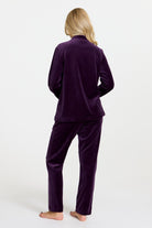Damella Marielle mysdress Plum – modell bakifrån