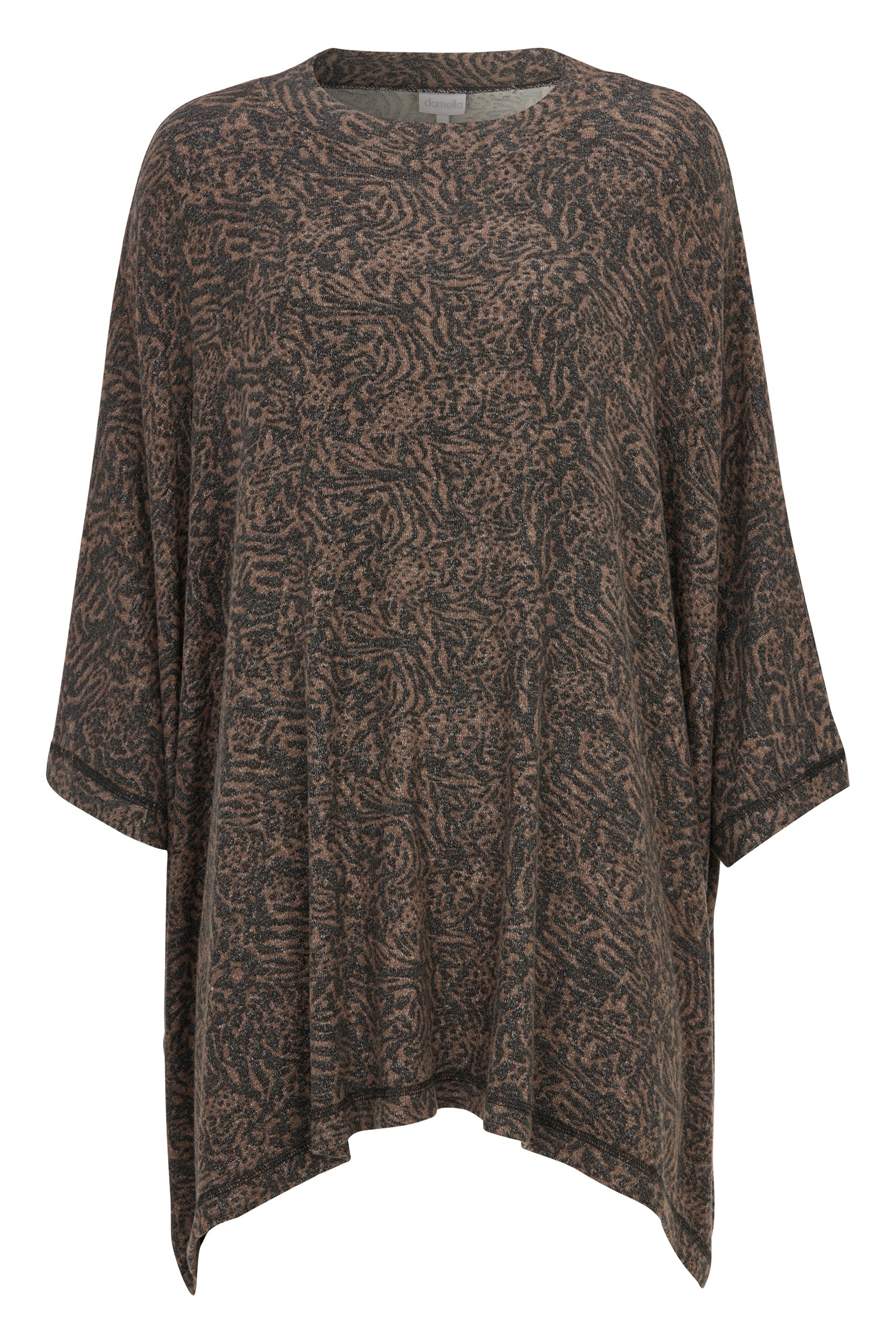 Damella Poncho Brown/Black