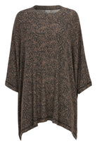 Damella Poncho Brown/Black