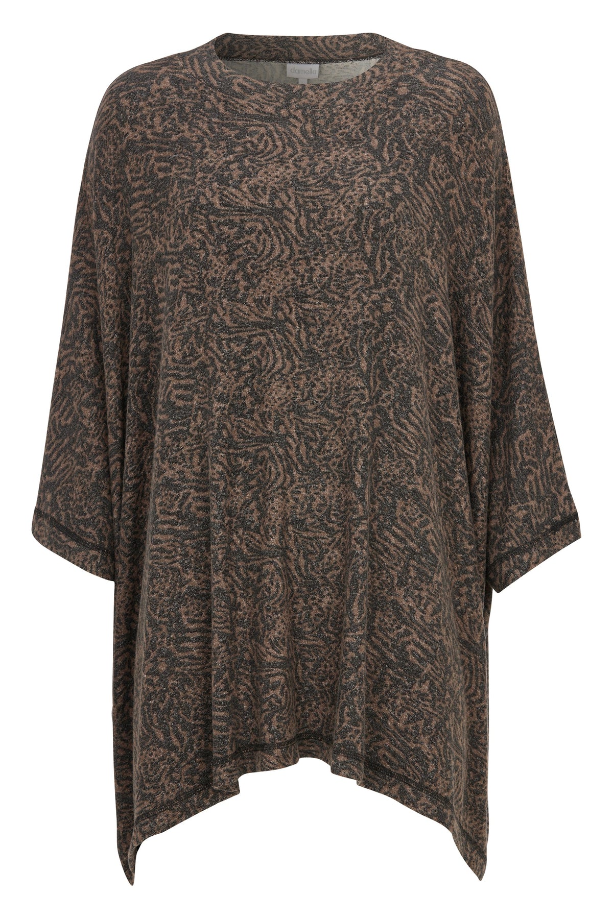 Damella Poncho Brown/Black