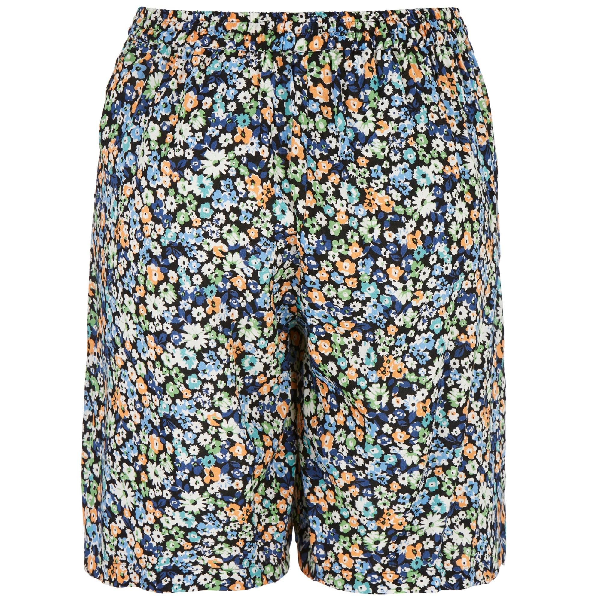 Damella Viskos Shorts Med Resår Blommig - Härliga Under