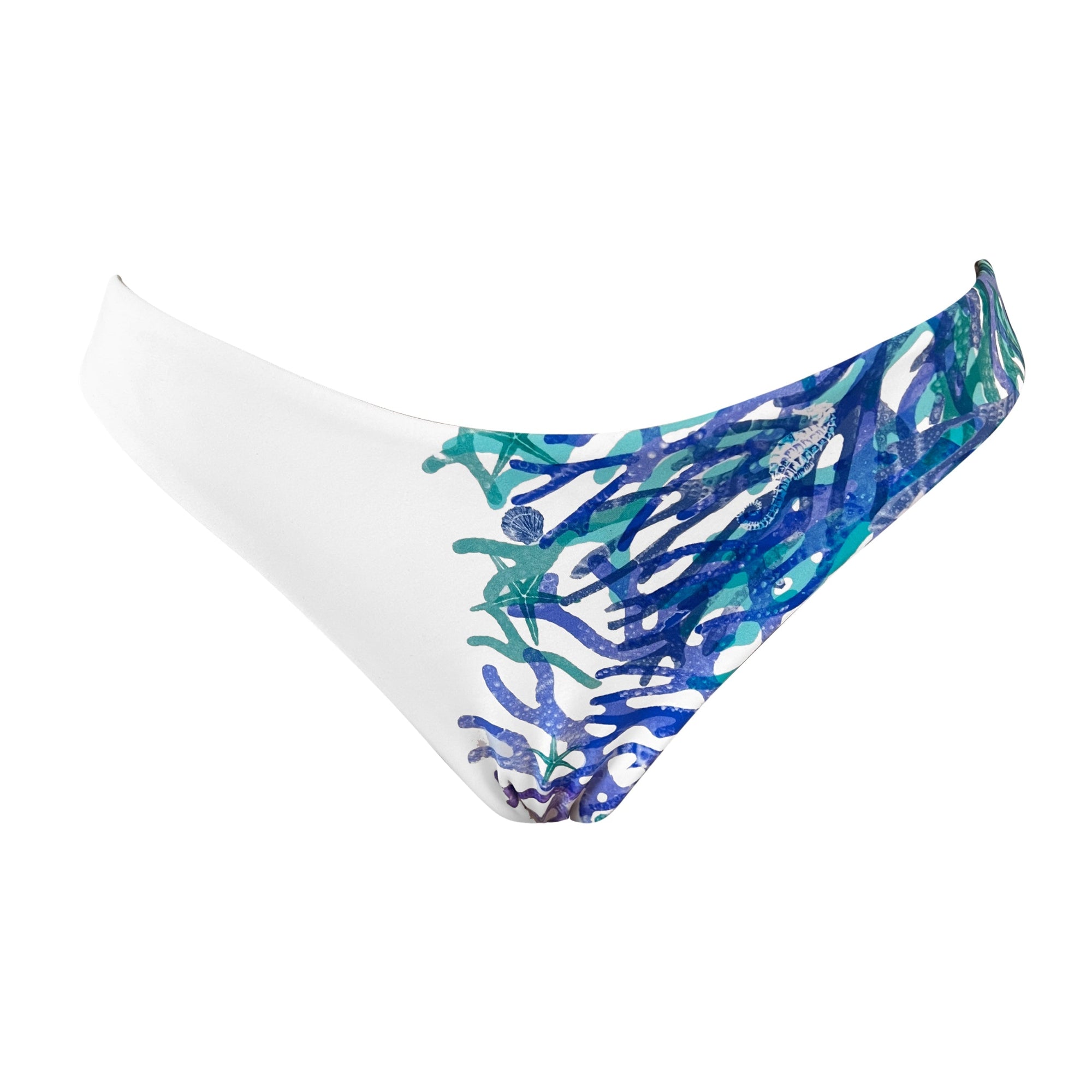 Coral Blue Maxime High Cut Hipster Bottom - www.kaandabeachlife.se