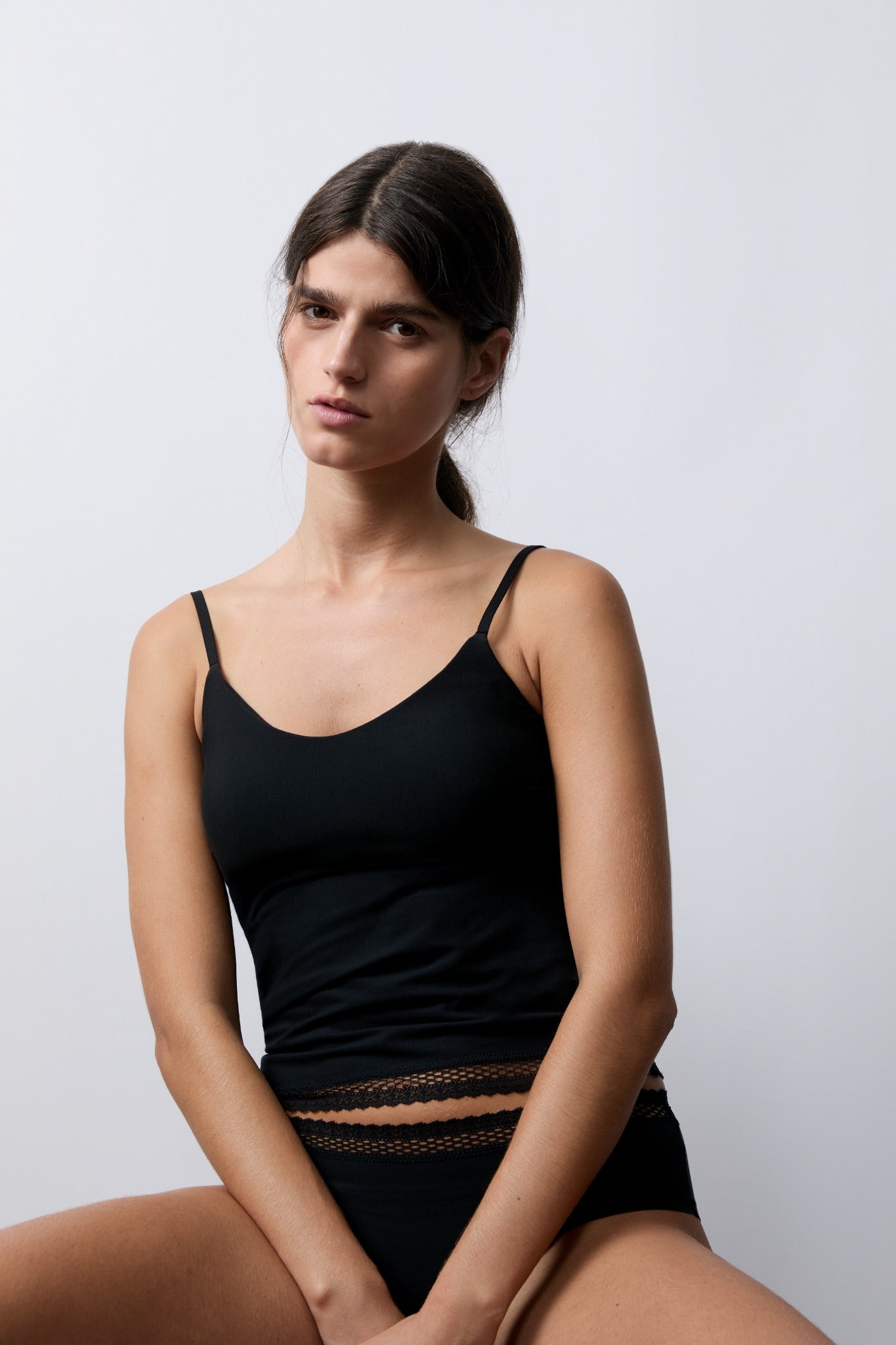 Chantelle Cozy Chic Vadderat Linne Svart – tillsammans med matchande trosa
