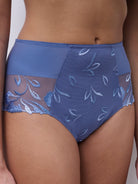 chantelle Majestic High-waisted support full brief blue sea