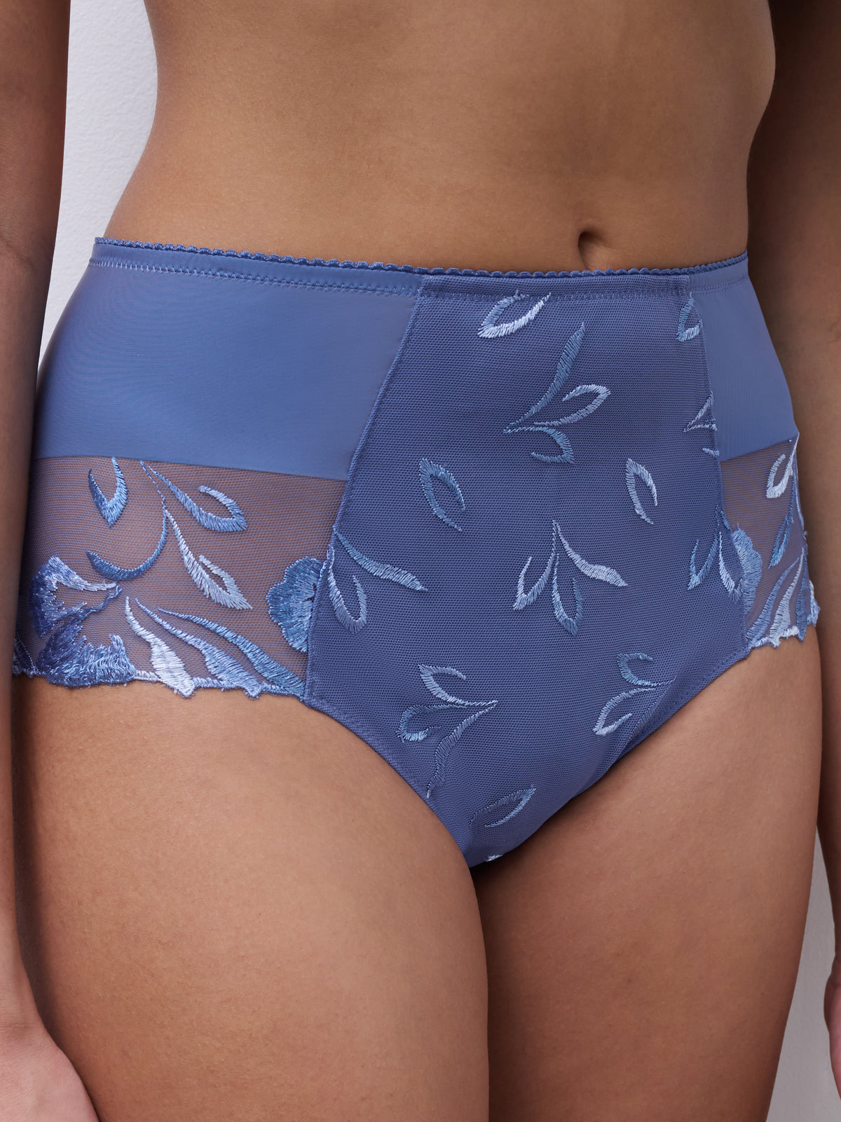 chantelle Majestic High-waisted support full brief blue sea