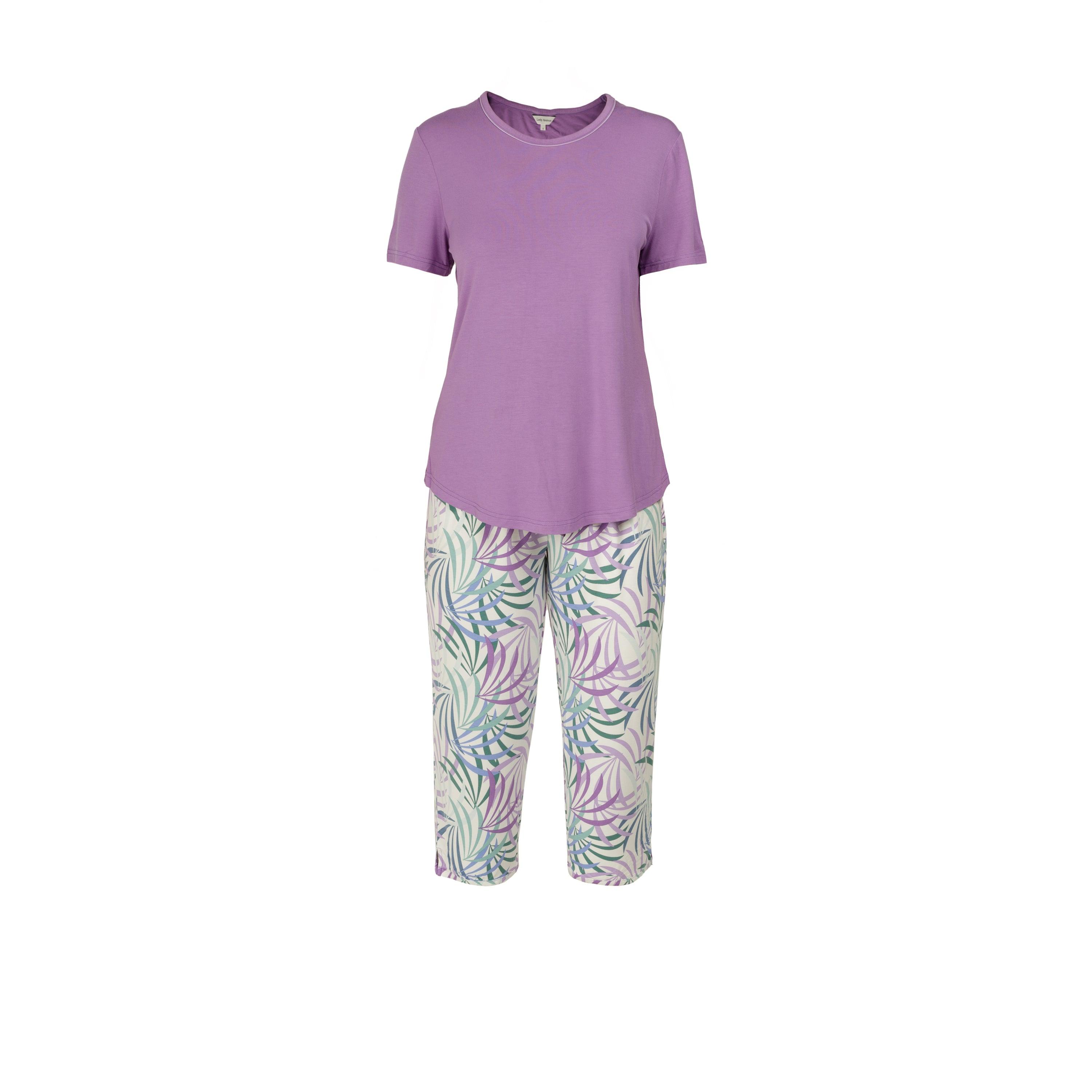 Lady Avenue Bambu Pyjamas Orchid Leaves - Härliga Under